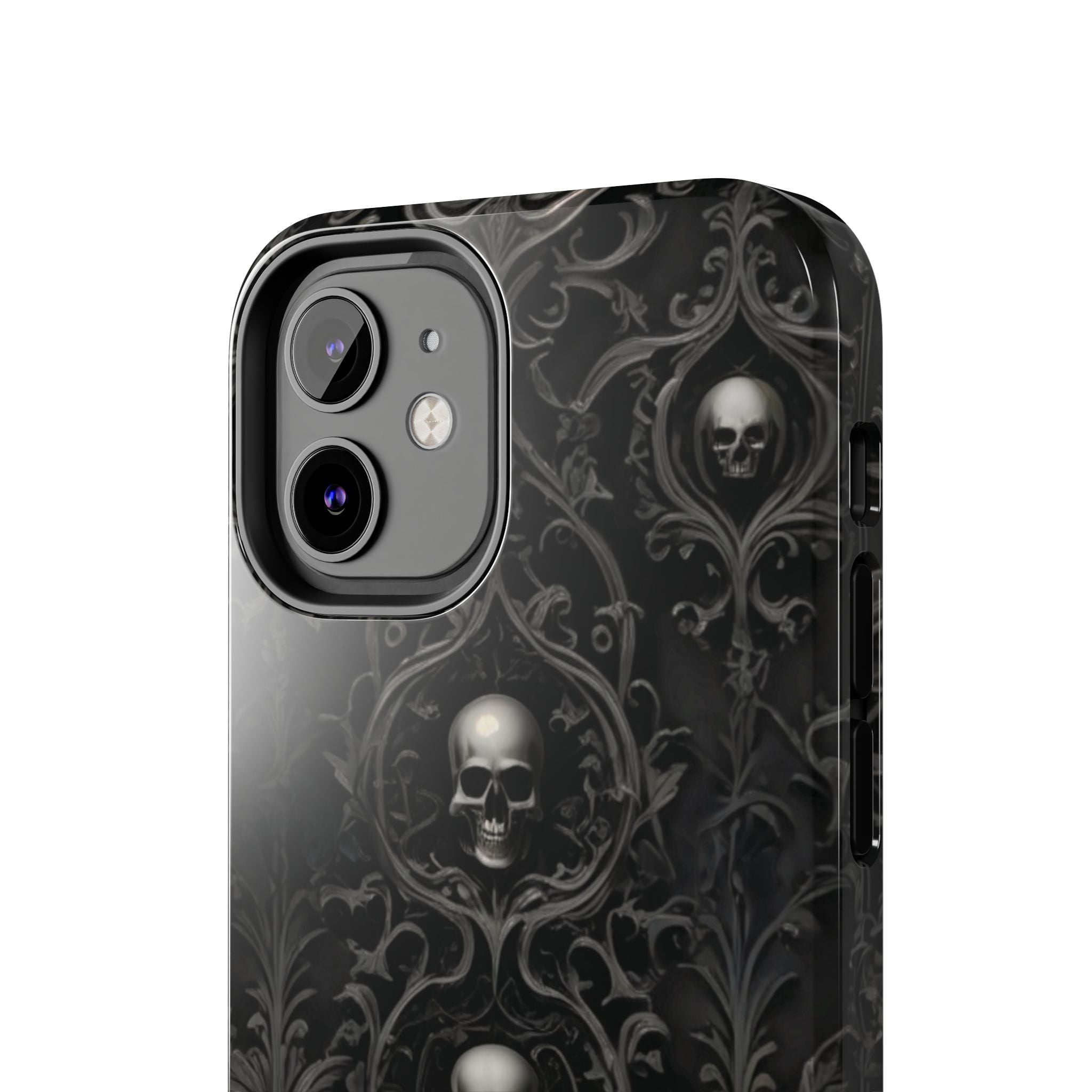 Gothic Skull Phone Cases - Tough Protection, Unique Gift for Halloween, Dark Aesthetic Accessory for Men and Women, Trendy Phone Cover