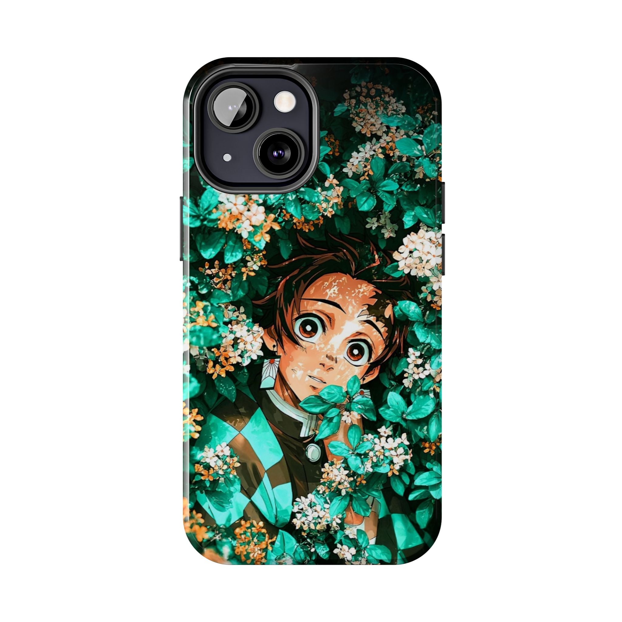 Floral Fantasy Tough Phone Cases | Trendy Phone Cover | Unique Gift for Nature Lovers | Durable Protection | Anime-Inspired Design