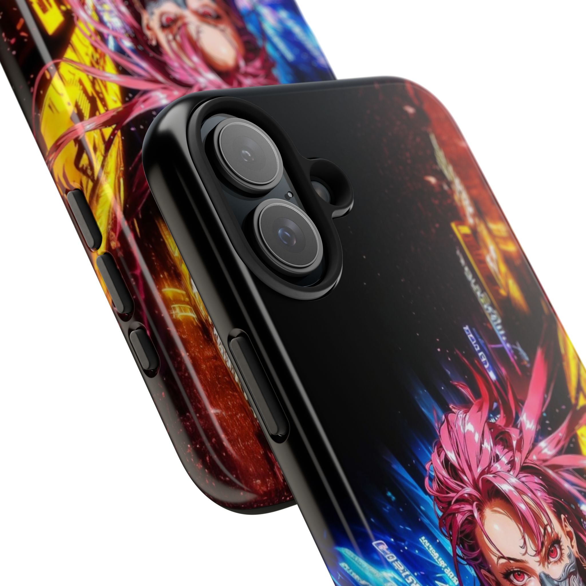Vibrant Art Phone Case, Tough Phone Cases, Anime Phone Cover, Stylish Phone Protector, Unique Gift for Gamers, Colorful Accessory
