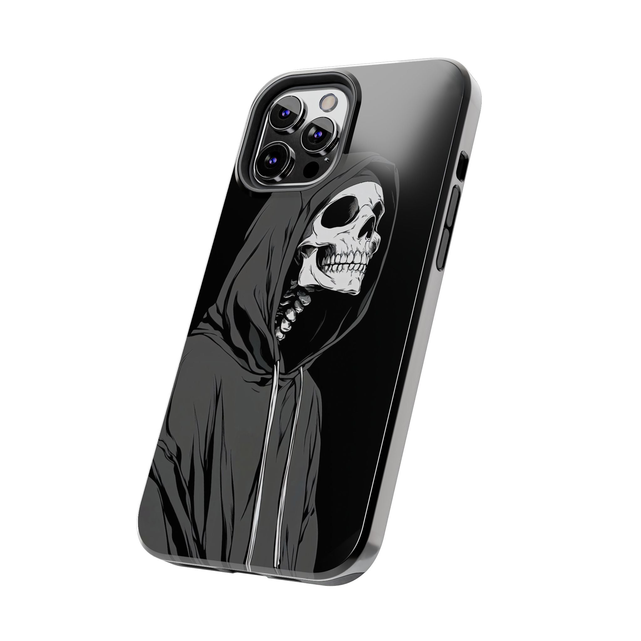 Edgy Skull Phone Cases, Protective Phone Cover, Goth Aesthetic, Halloween Decor, Unique Gift