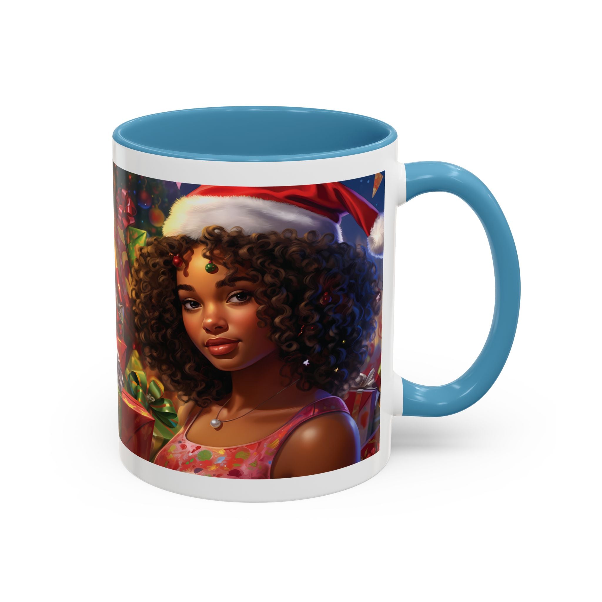 Festive Holiday Coffee Mug, Christmas Gift Mug, Colorful Accent Mug, Cozy Winter Decor, Unique Holiday Drinkware