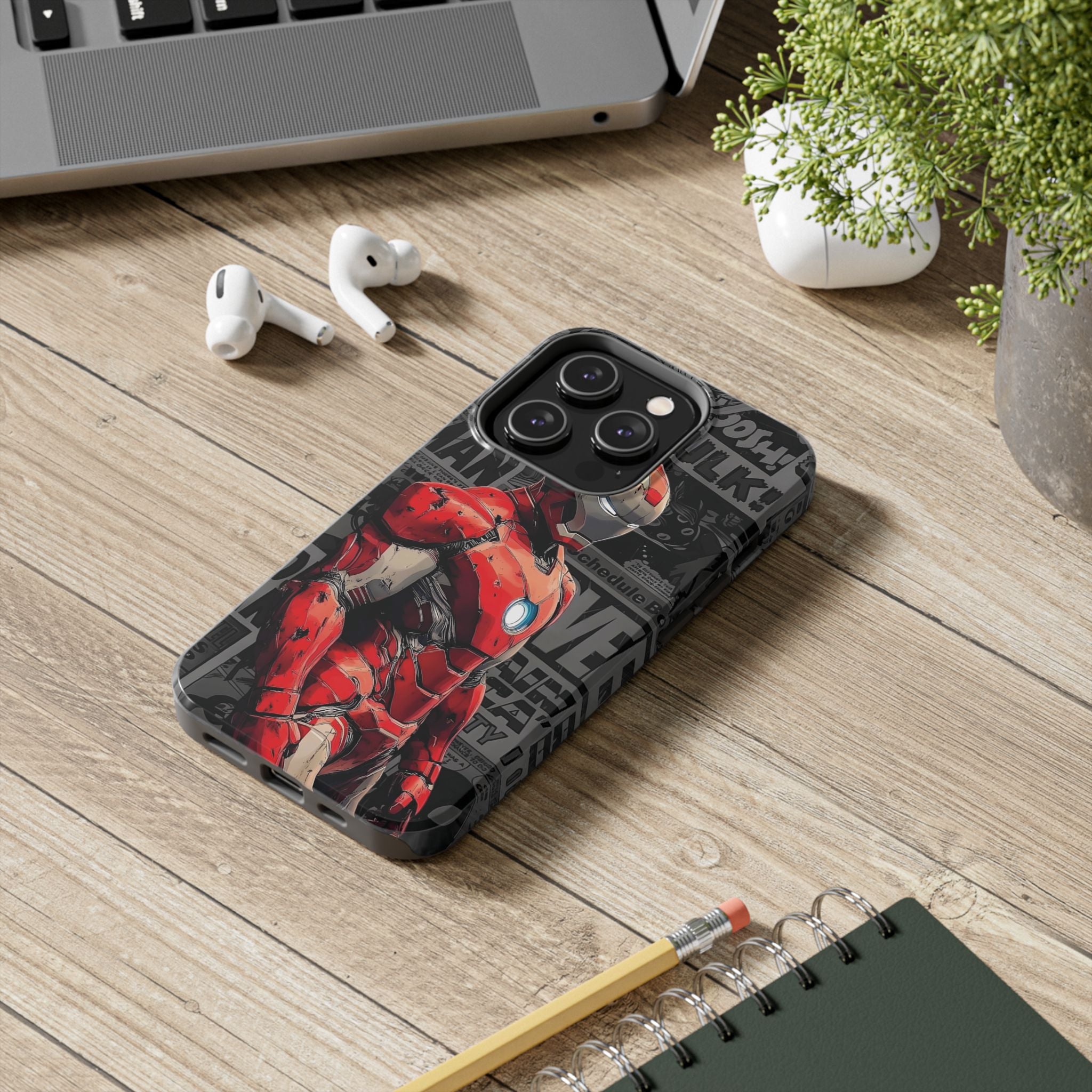 Iron Man Hero Tough Phone Cases - Durable, Stylish, Perfect for Marvel Fans, Geek Gifts, Comic Book Lovers, Unique Accessories