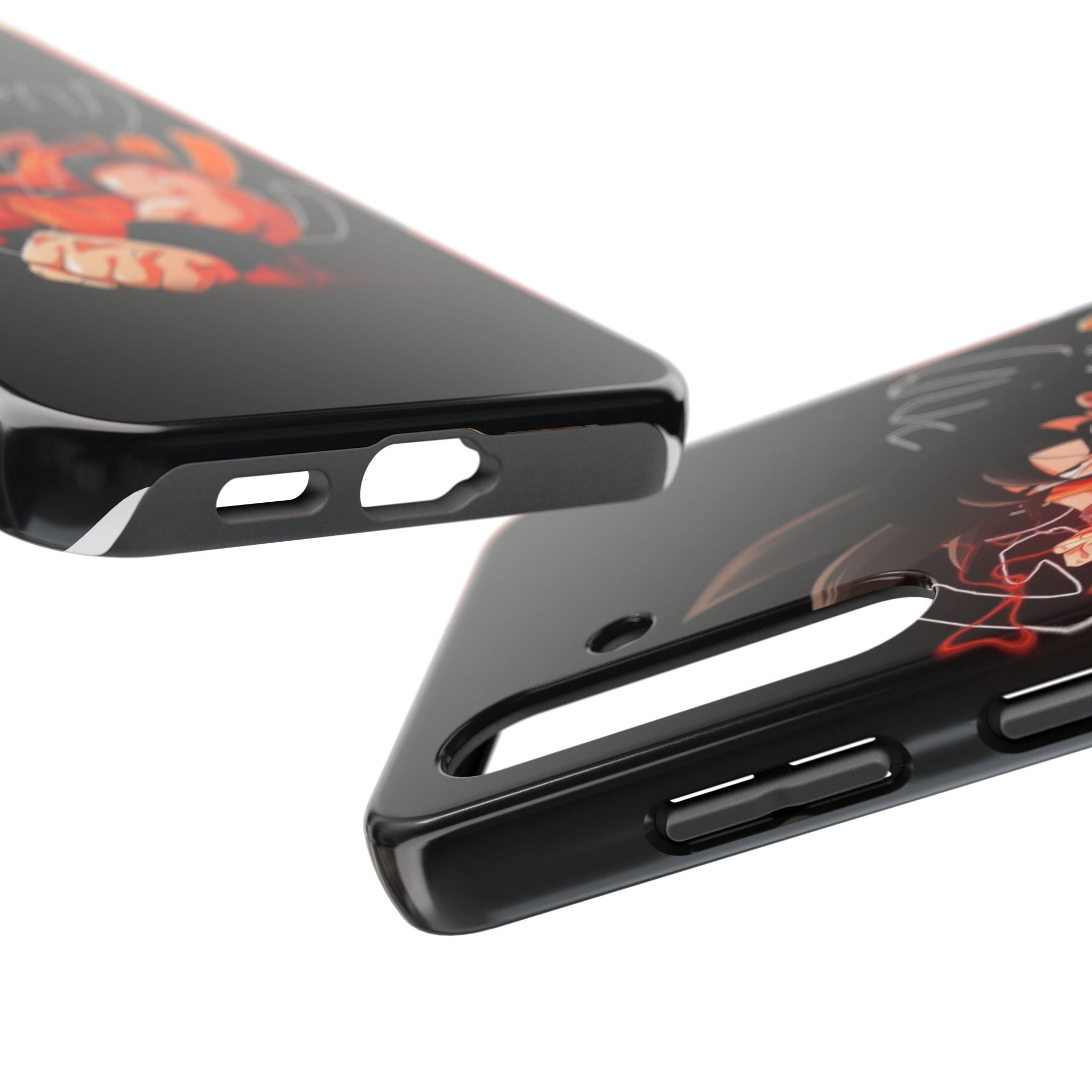 Anime Tough Phone Cases, Goku Strength Case, Durable Phone Cover, Gaming Phone Accessory, Cartoon Phone Case, Gift for Fans