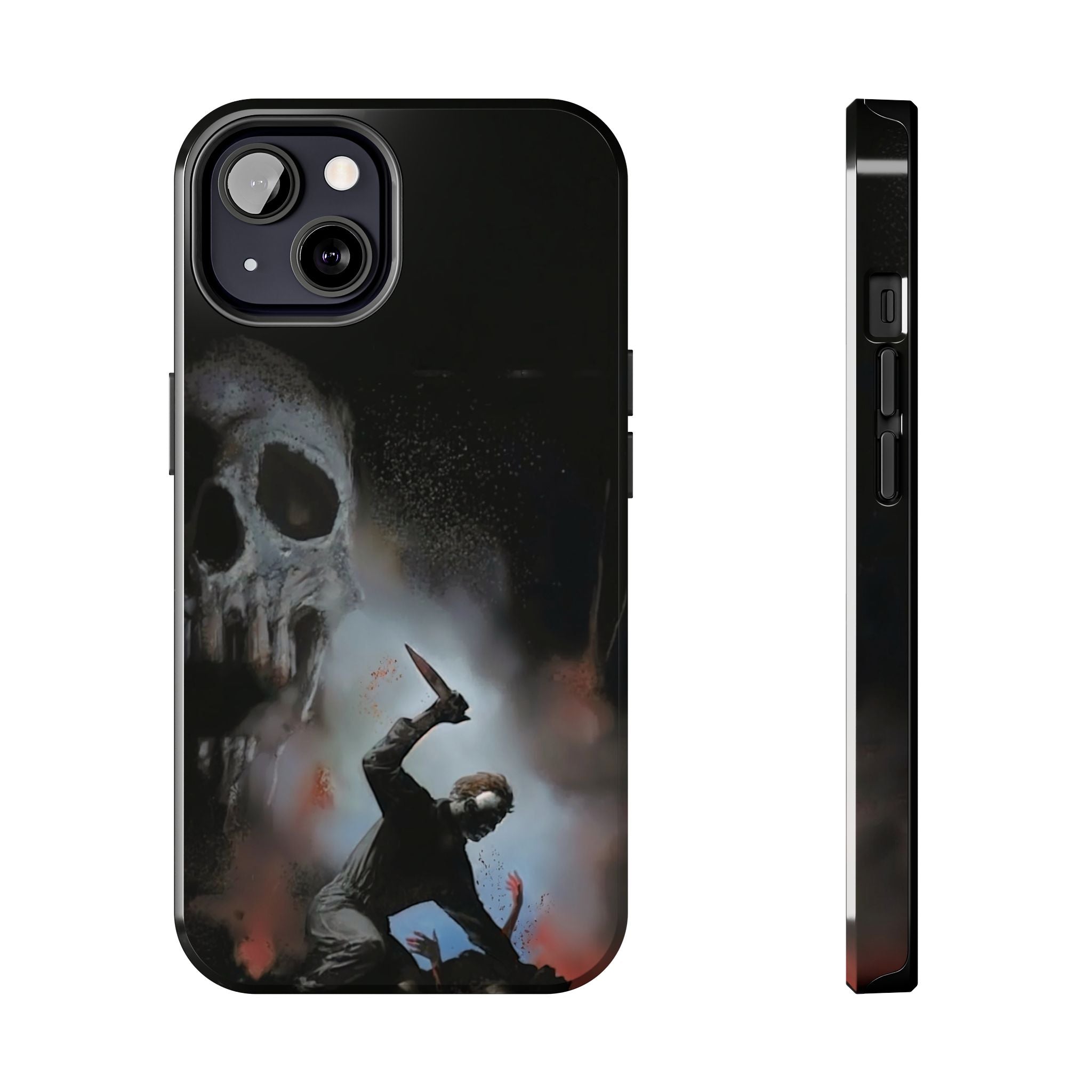 Gritty Horror Phone Cases for Fans, Tough Phone Cover, Unique Gift, Scary Design, Halloween Accessory, Movie Memorabilia