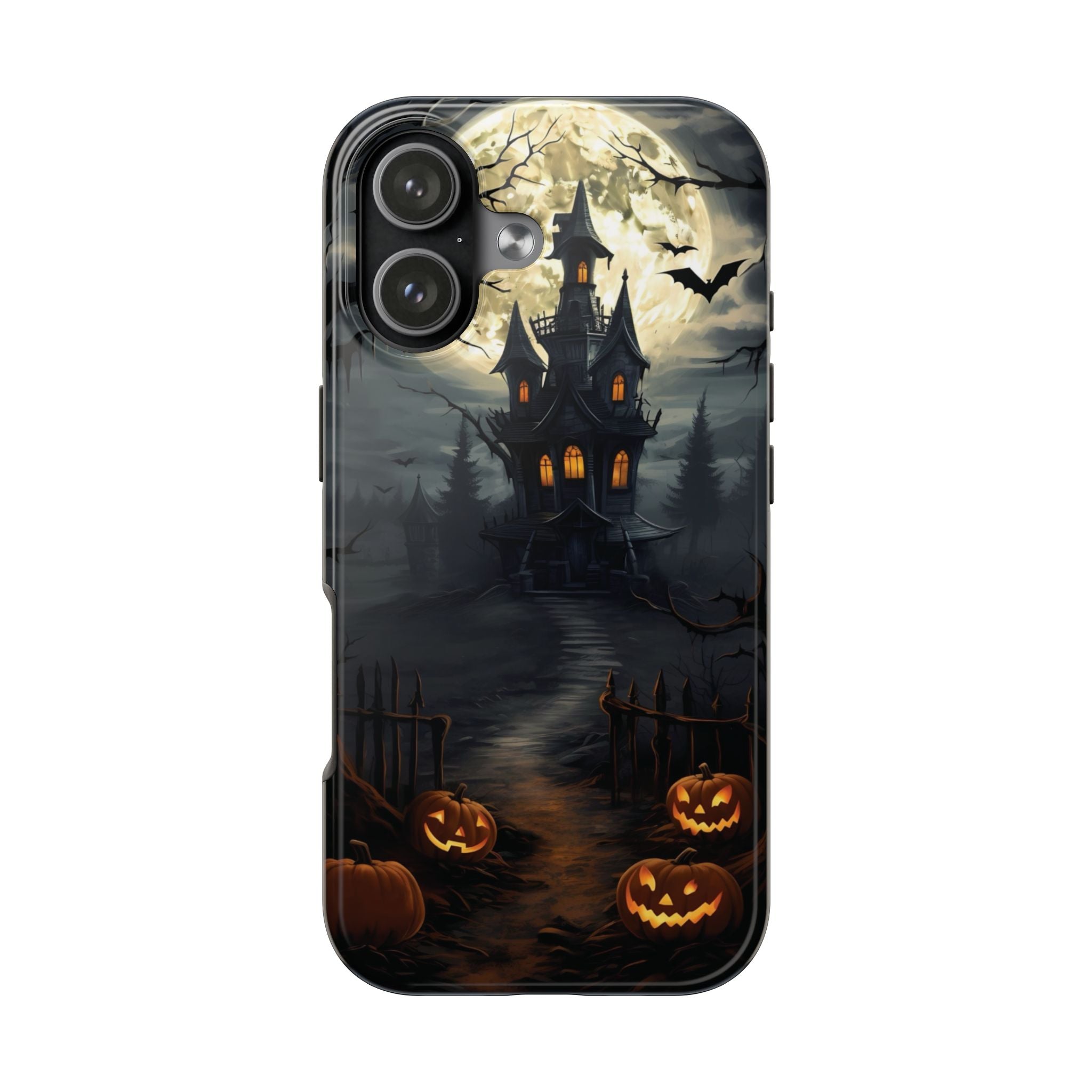 Halloween Haunted House Phone Cases, Tough Cases for Spooky Vibes, Gifts for Halloween Lovers, Ghostly Decor, Fall Accessories