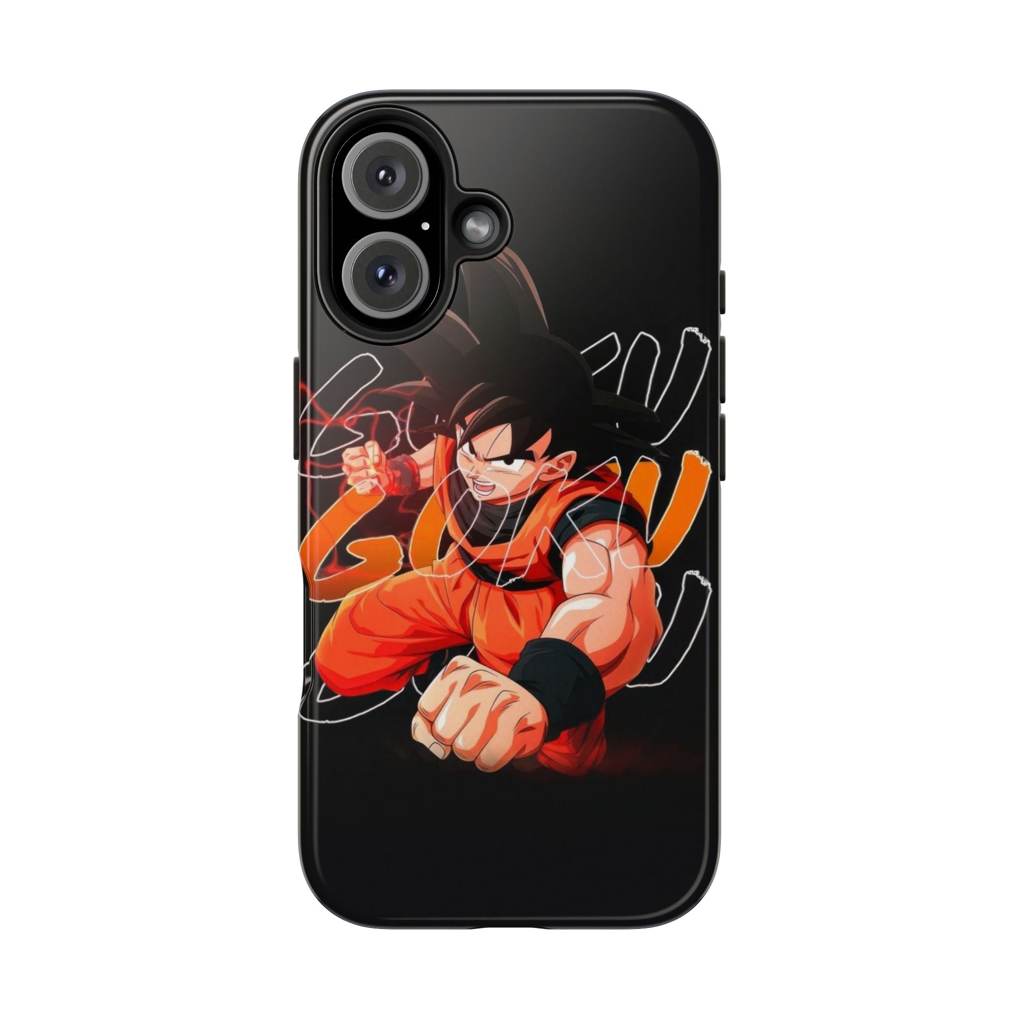 Anime Tough Phone Cases, Goku Strength Case, Durable Phone Cover, Gaming Phone Accessory, Cartoon Phone Case, Gift for Fans