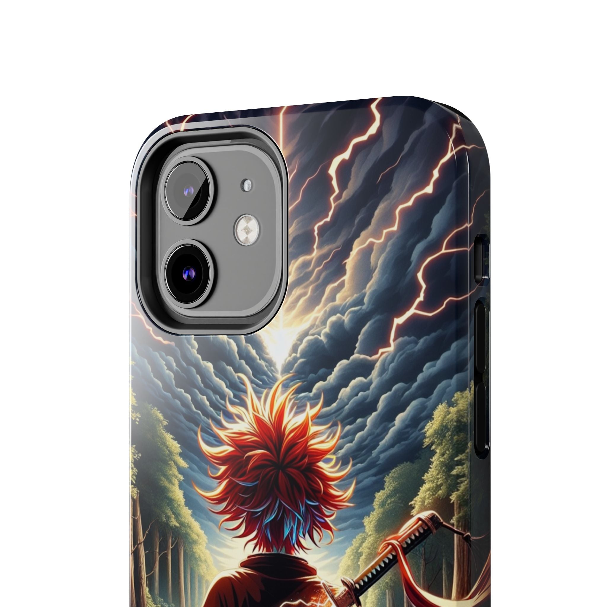 Epic Adventure Tough Phone Cases, Anime, Lightning Design, Durable Cover, Gift for Gamers, Festival Essential