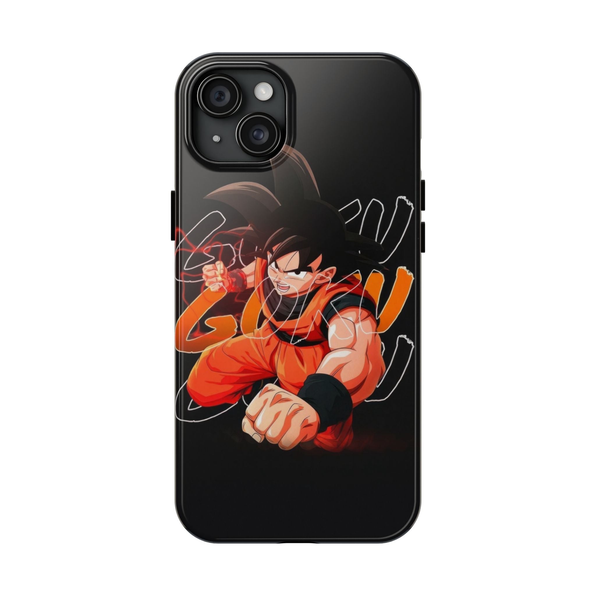 Anime Tough Phone Cases, Goku Strength Case, Durable Phone Cover, Gaming Phone Accessory, Cartoon Phone Case, Gift for Fans