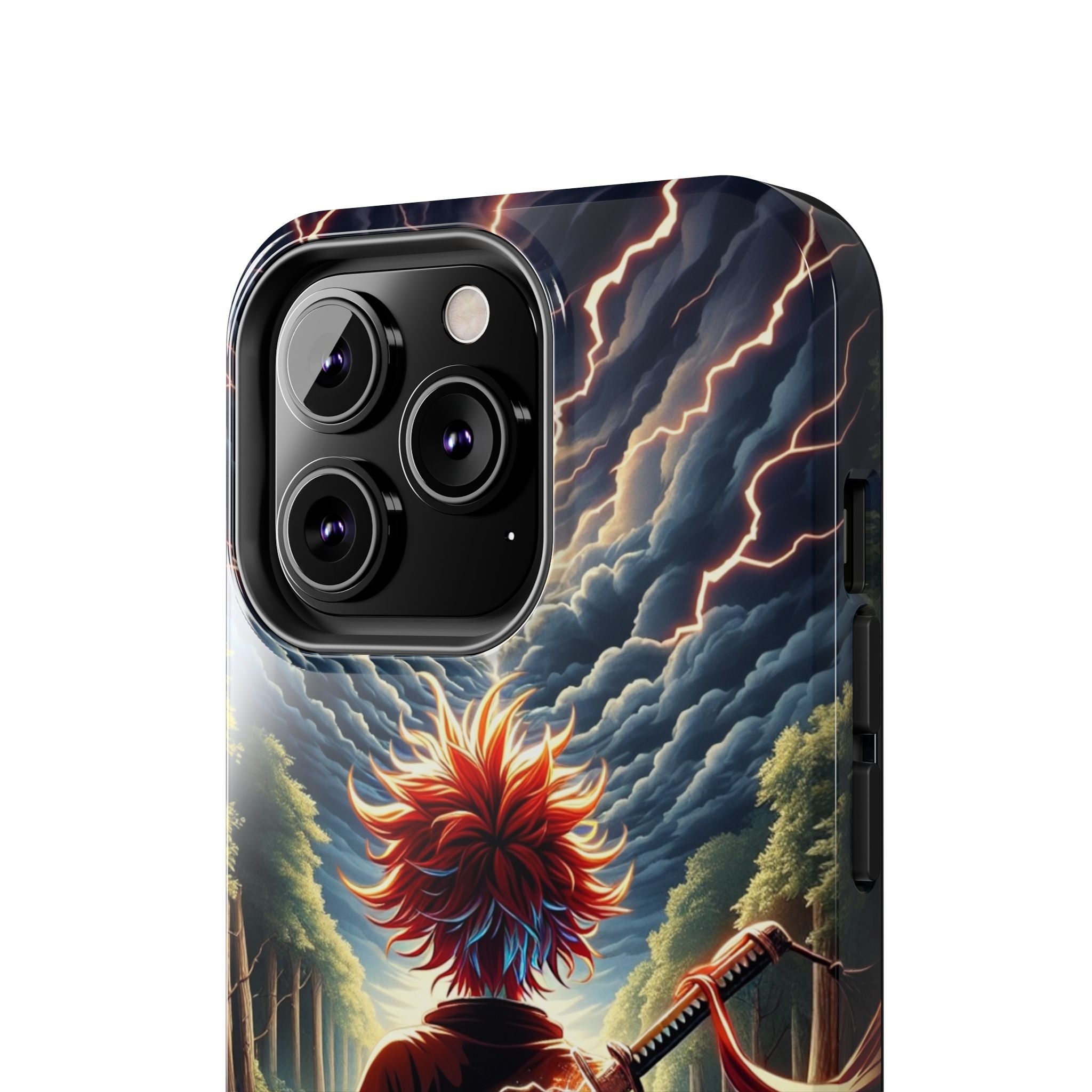 Epic Adventure Tough Phone Cases, Anime, Lightning Design, Durable Cover, Gift for Gamers, Festival Essential