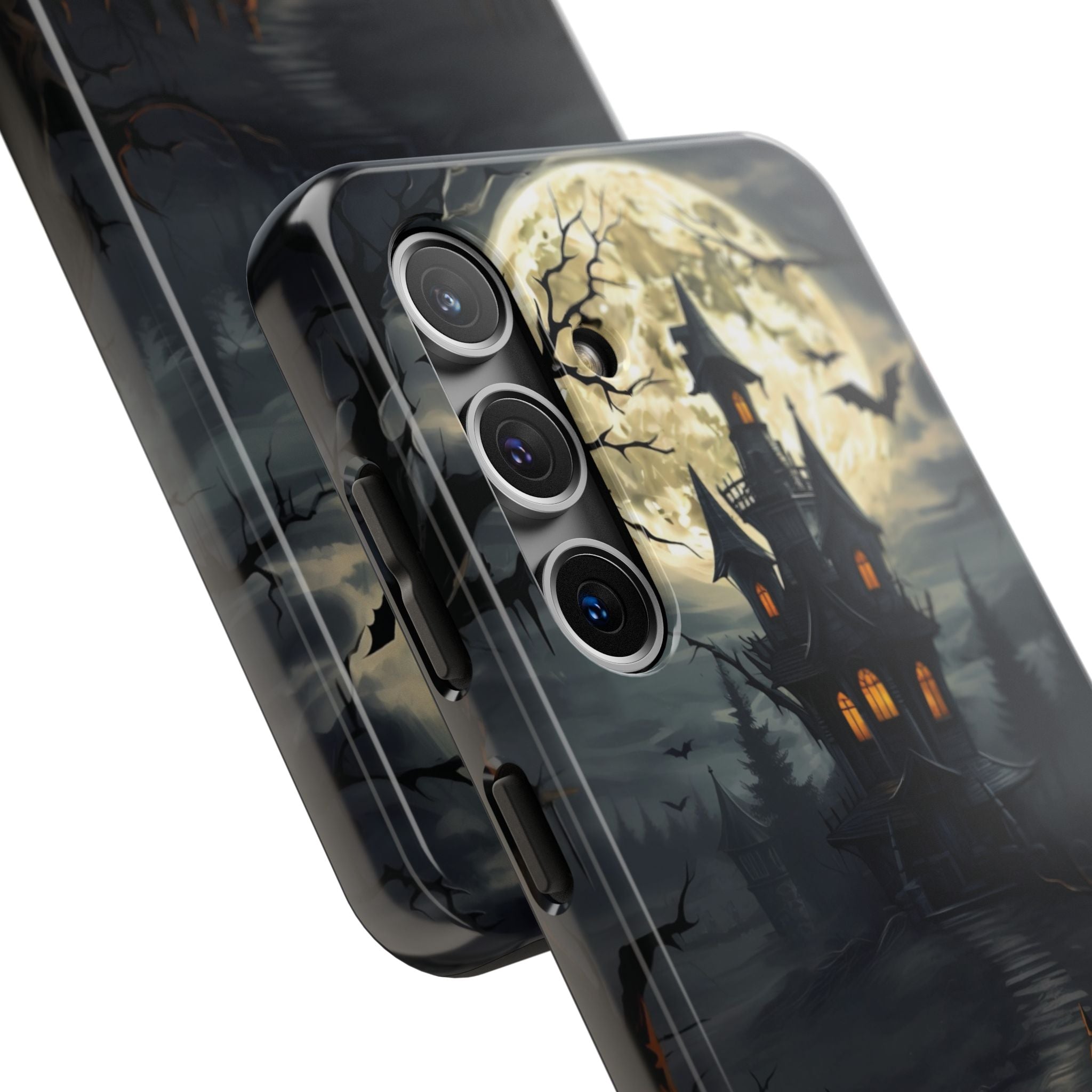 Halloween Haunted House Phone Cases, Tough Cases for Spooky Vibes, Gifts for Halloween Lovers, Ghostly Decor, Fall Accessories
