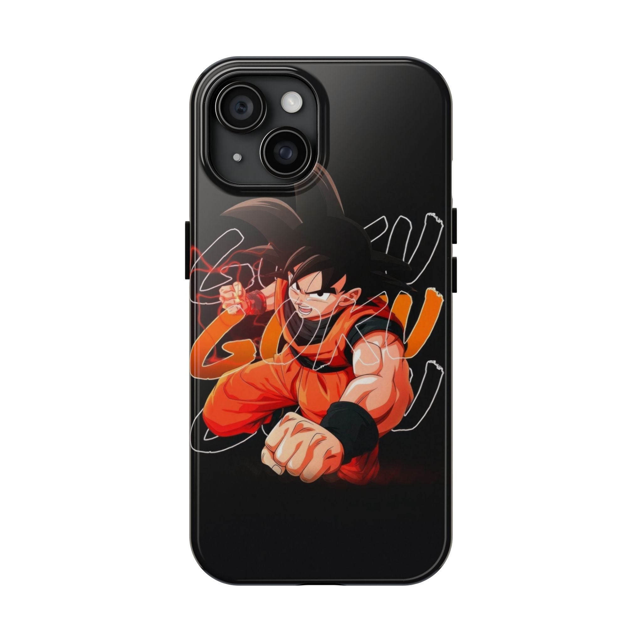 Anime Tough Phone Cases, Goku Strength Case, Durable Phone Cover, Gaming Phone Accessory, Cartoon Phone Case, Gift for Fans