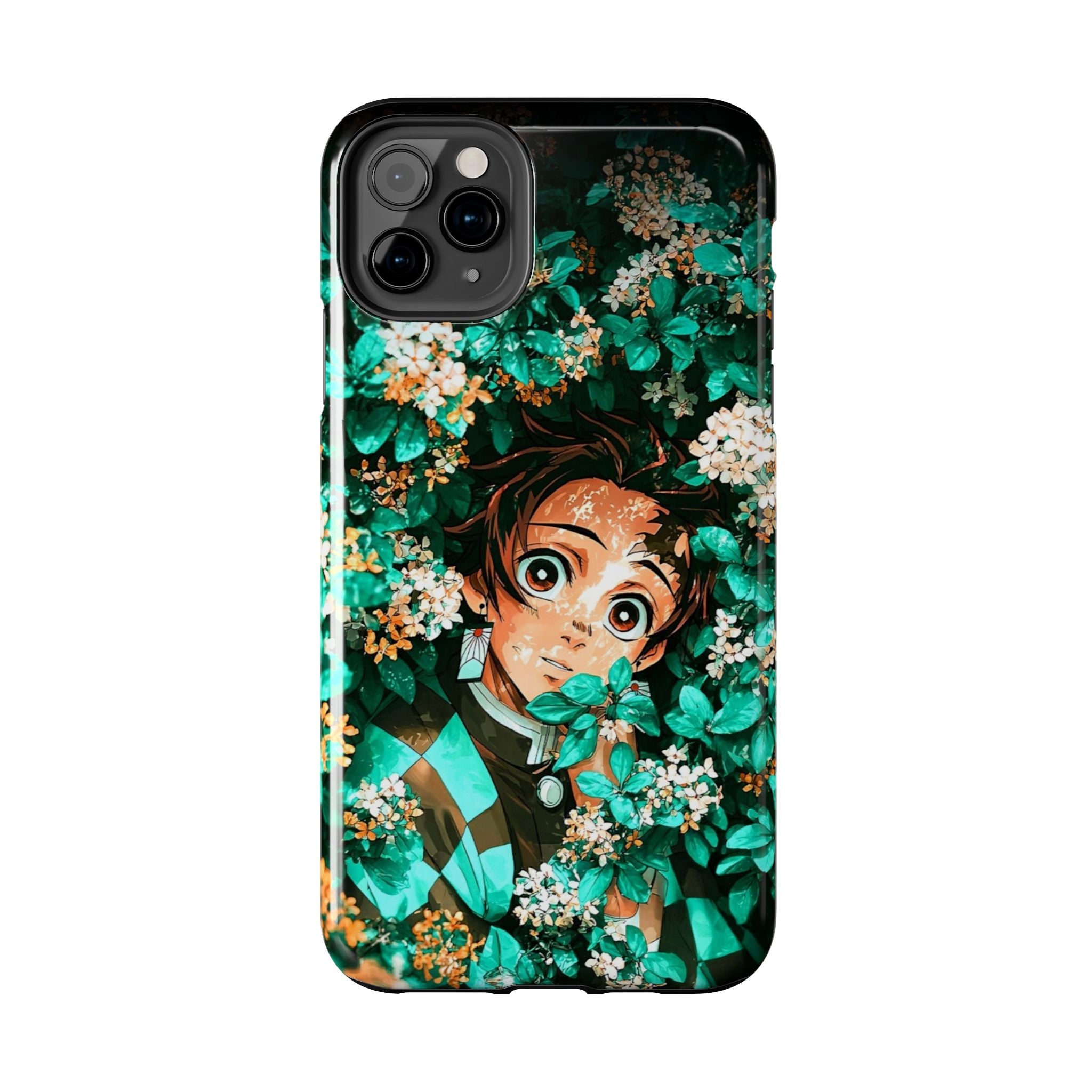 Floral Fantasy Tough Phone Cases | Trendy Phone Cover | Unique Gift for Nature Lovers | Durable Protection | Anime-Inspired Design