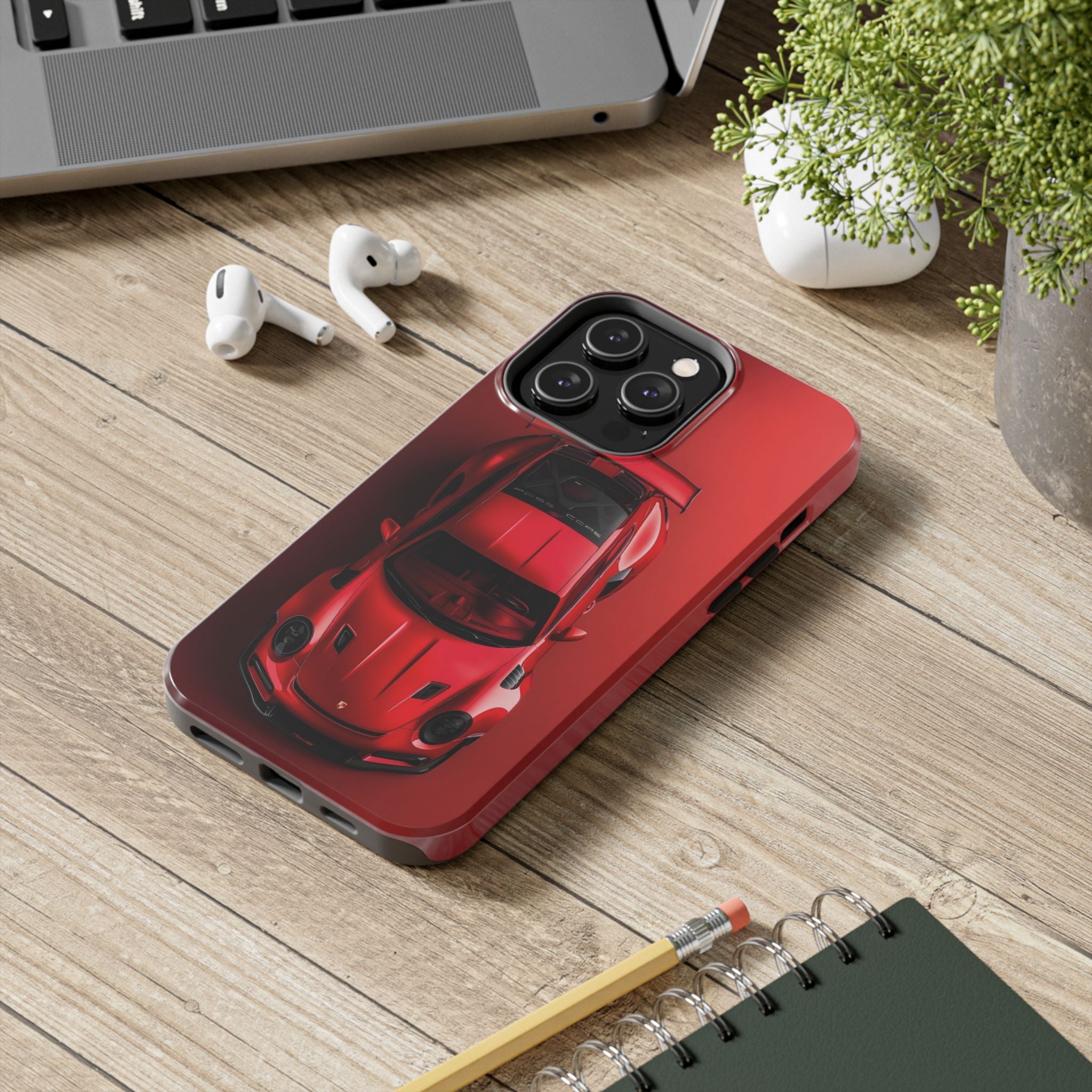 Sleek Sports Car Phone Cases for Automotive Enthusiasts, Durable Phone Covers, Car Lover Gifts, Stylish Tech Accessories, Red Racing Design