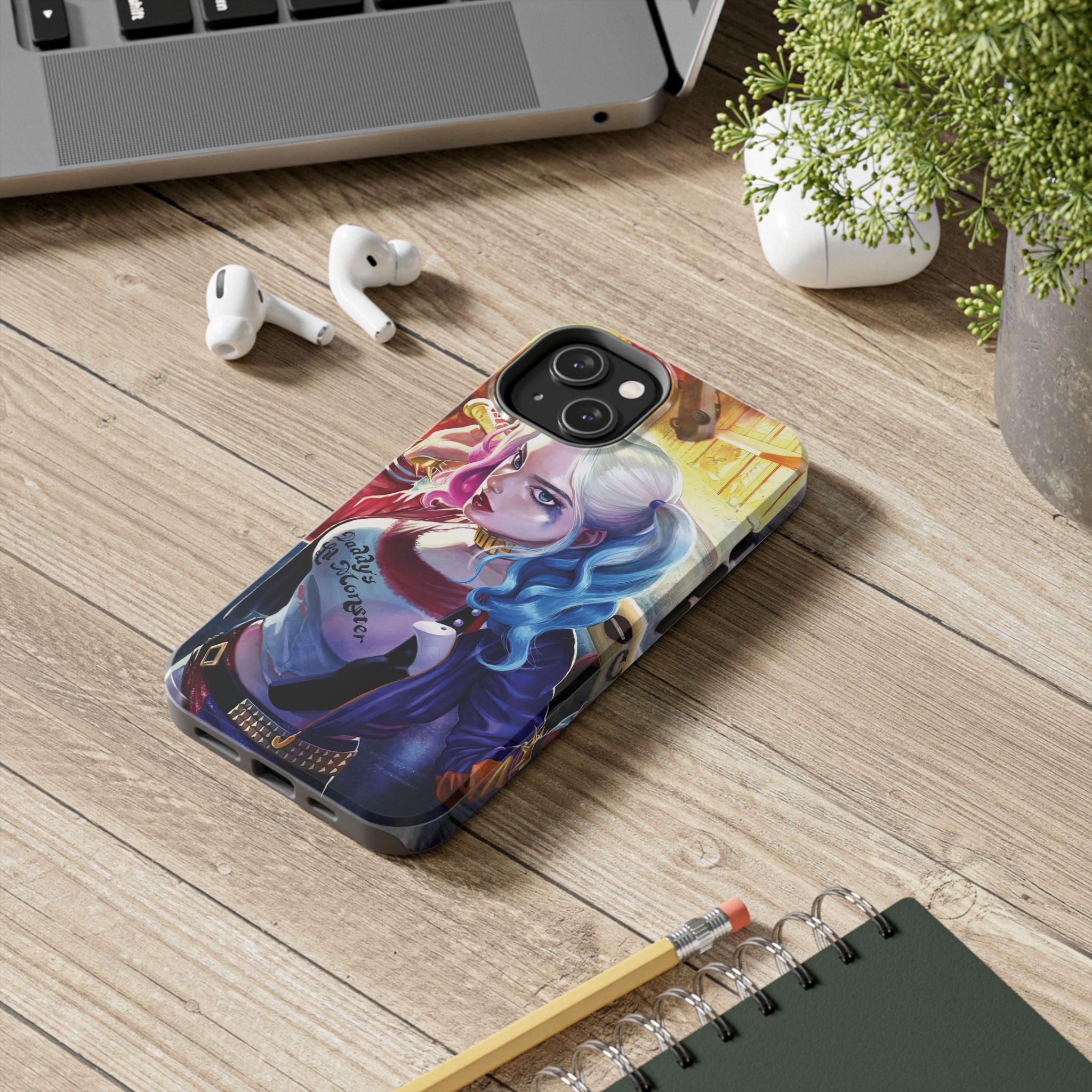 Harley Quinn Tough Phone Cases, Stylish Phone Protector for Women, Anime Style Mobile Cover, Unique Gift for Gamers, Pop Culture Accessories