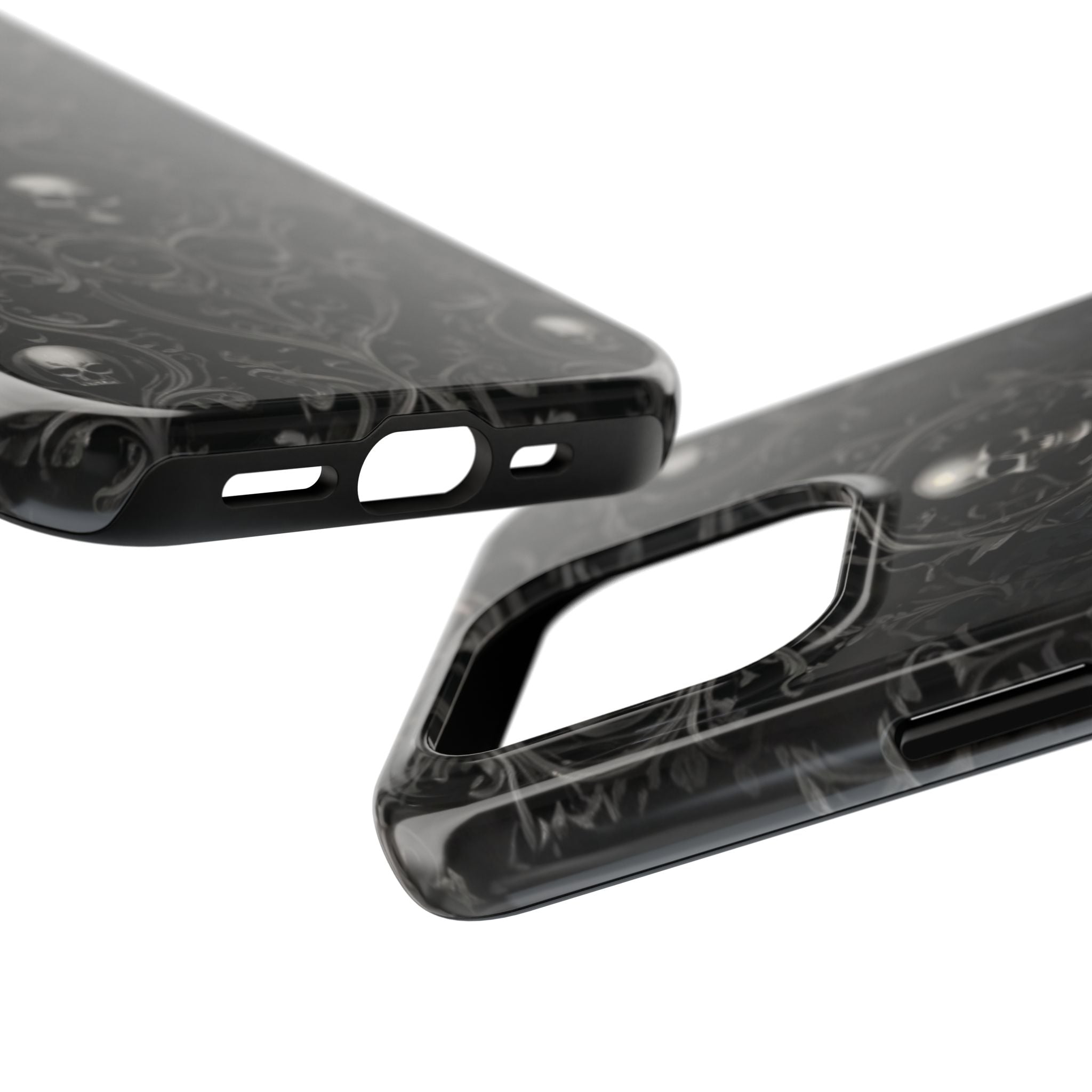 Gothic Skull Phone Cases - Tough Protection, Unique Gift for Halloween, Dark Aesthetic Accessory for Men and Women, Trendy Phone Cover