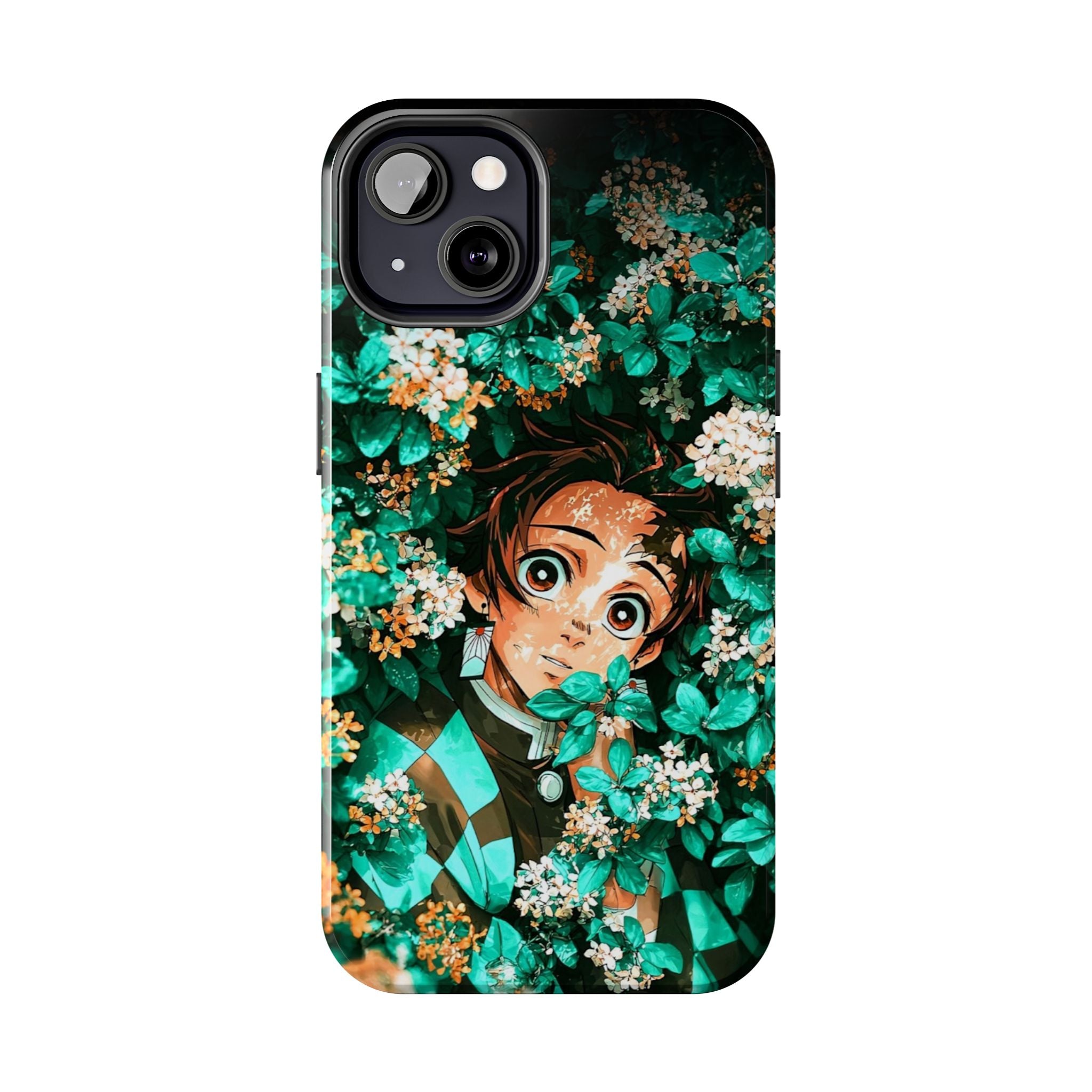 Floral Fantasy Tough Phone Cases | Trendy Phone Cover | Unique Gift for Nature Lovers | Durable Protection | Anime-Inspired Design