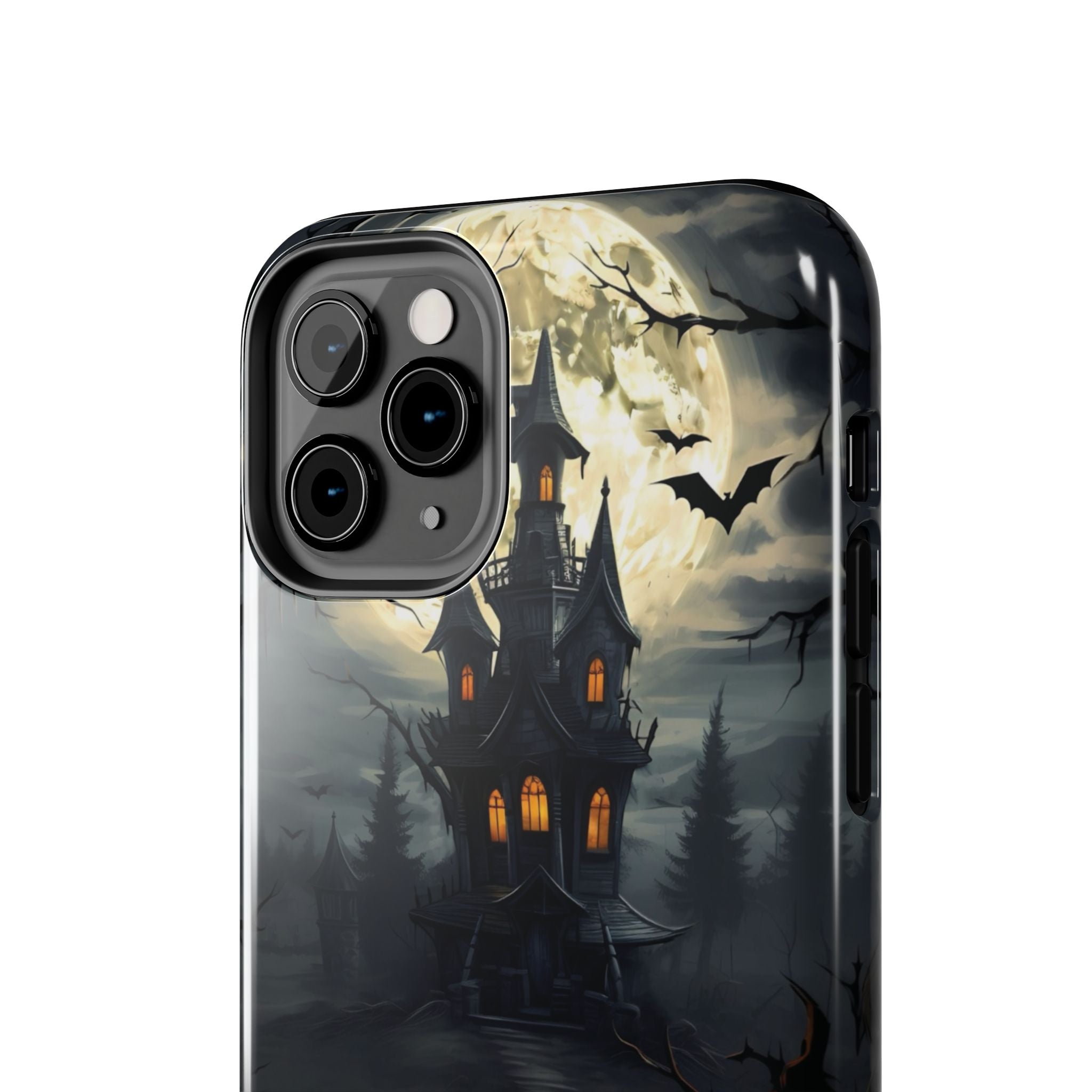 Halloween Haunted House Phone Cases, Tough Cases for Spooky Vibes, Gifts for Halloween Lovers, Ghostly Decor, Fall Accessories