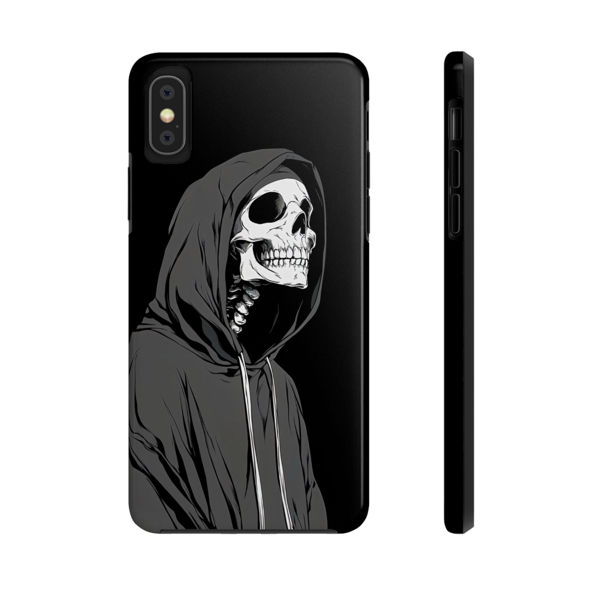 Edgy Skull Phone Cases, Protective Phone Cover, Goth Aesthetic, Halloween Decor, Unique Gift