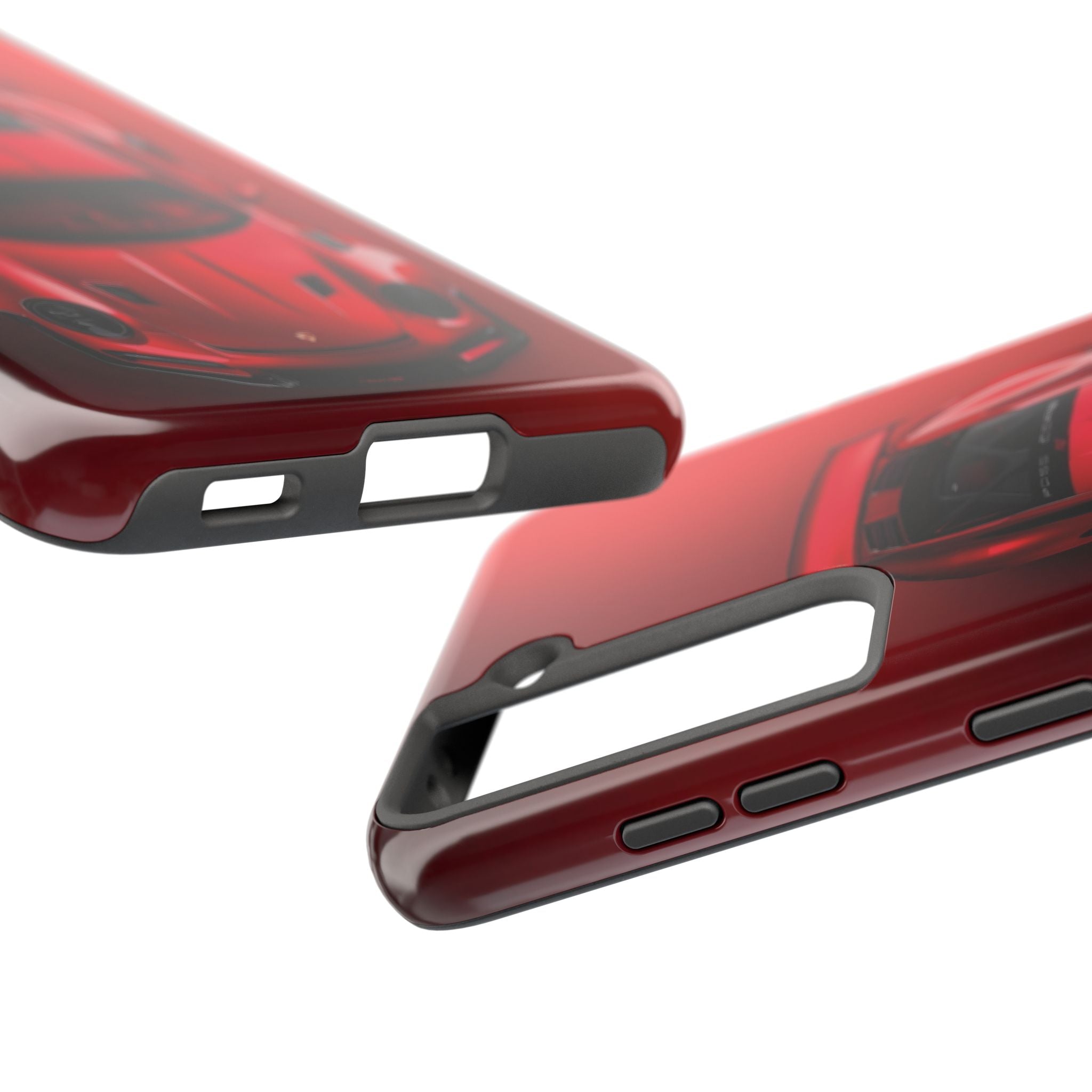Sleek Sports Car Phone Cases for Automotive Enthusiasts, Durable Phone Covers, Car Lover Gifts, Stylish Tech Accessories, Red Racing Design