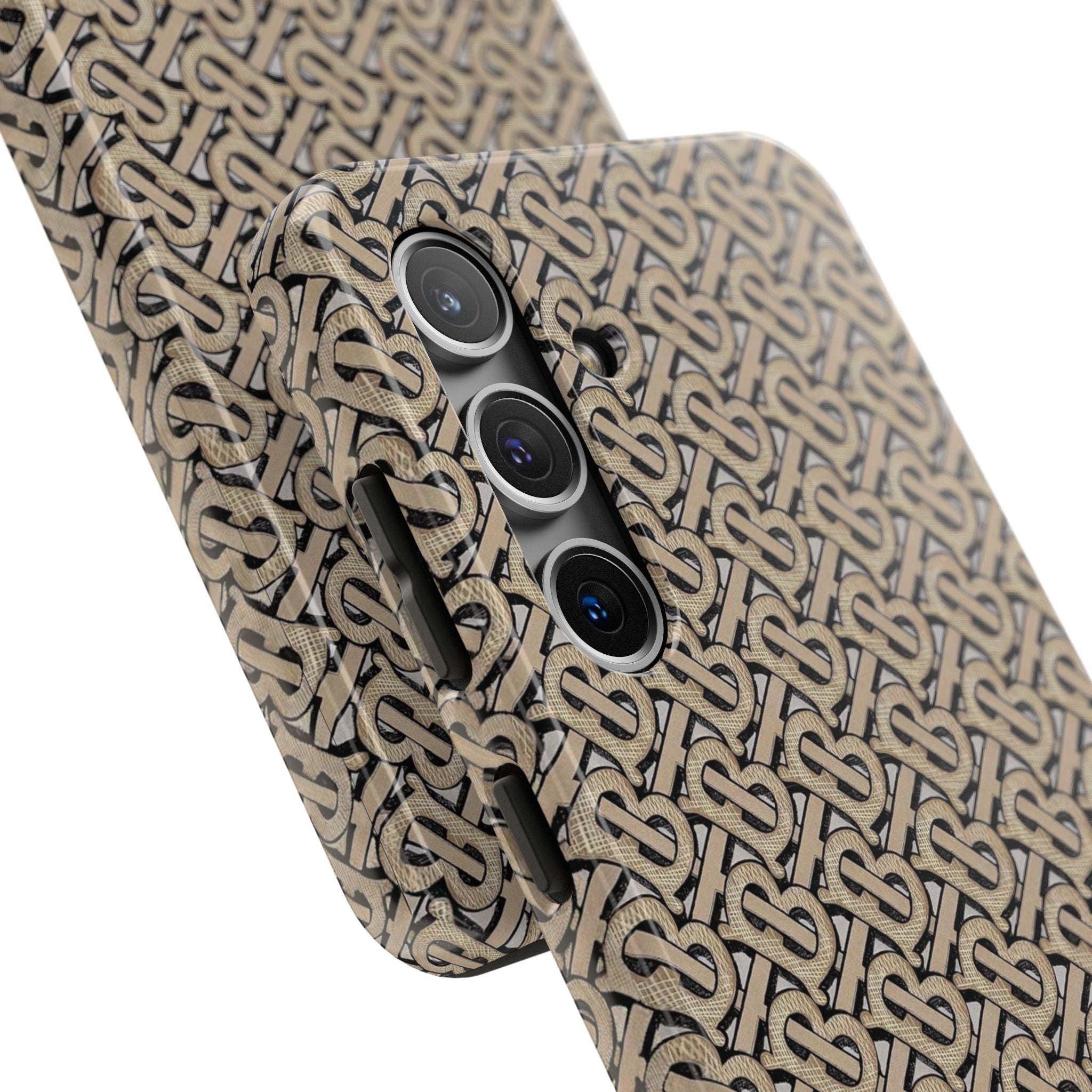 Elegant Interwoven Pattern Tough Phone Cases, Stylish Phone Covers, Durable Cases for Everyday Adventures, Gift for Phone Lovers