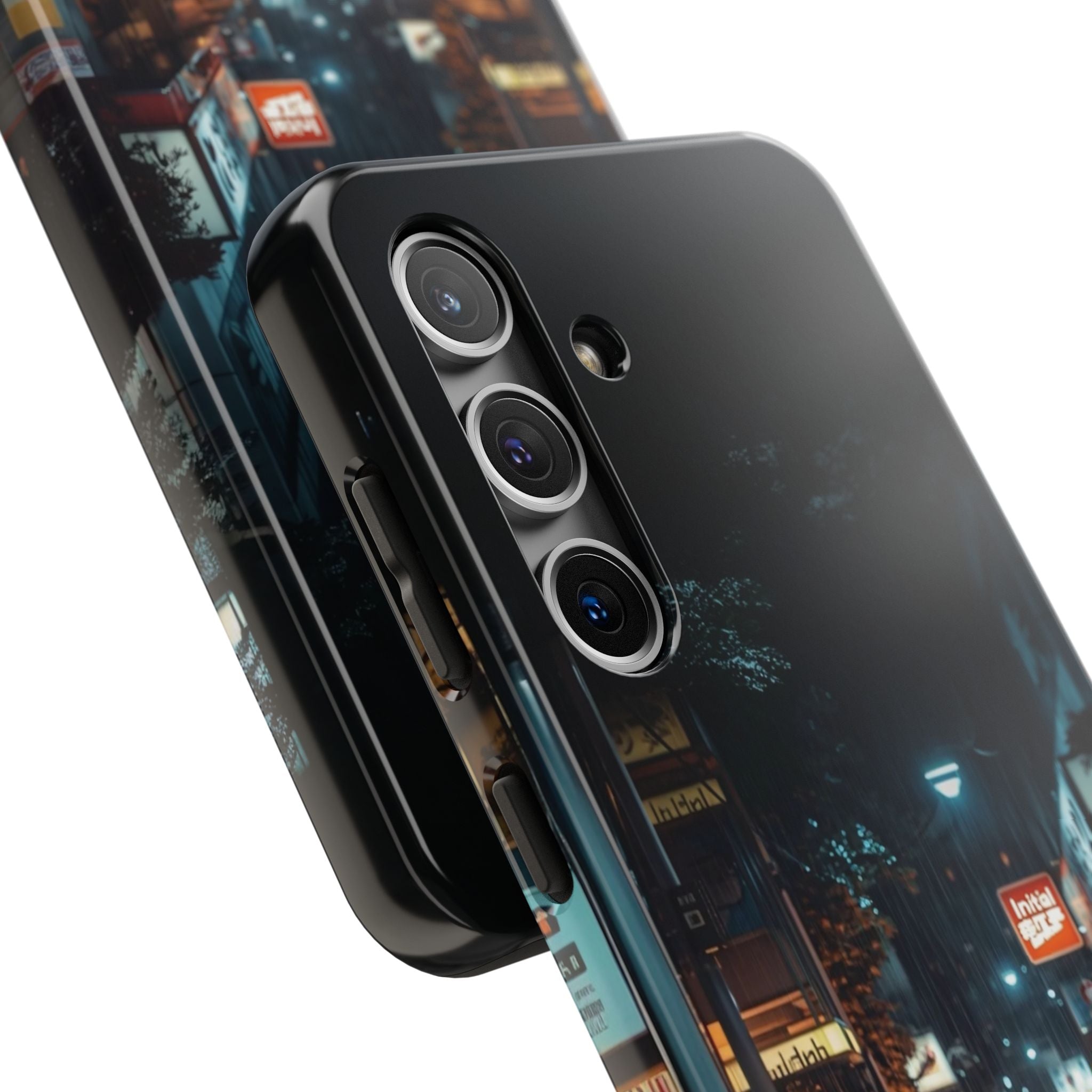 Night Cityscape Phone Cases, Urban Aesthetic Case, Tough Protection Case, Perfect Gift for Car Lovers, Ideal for Birthdays, Holidays