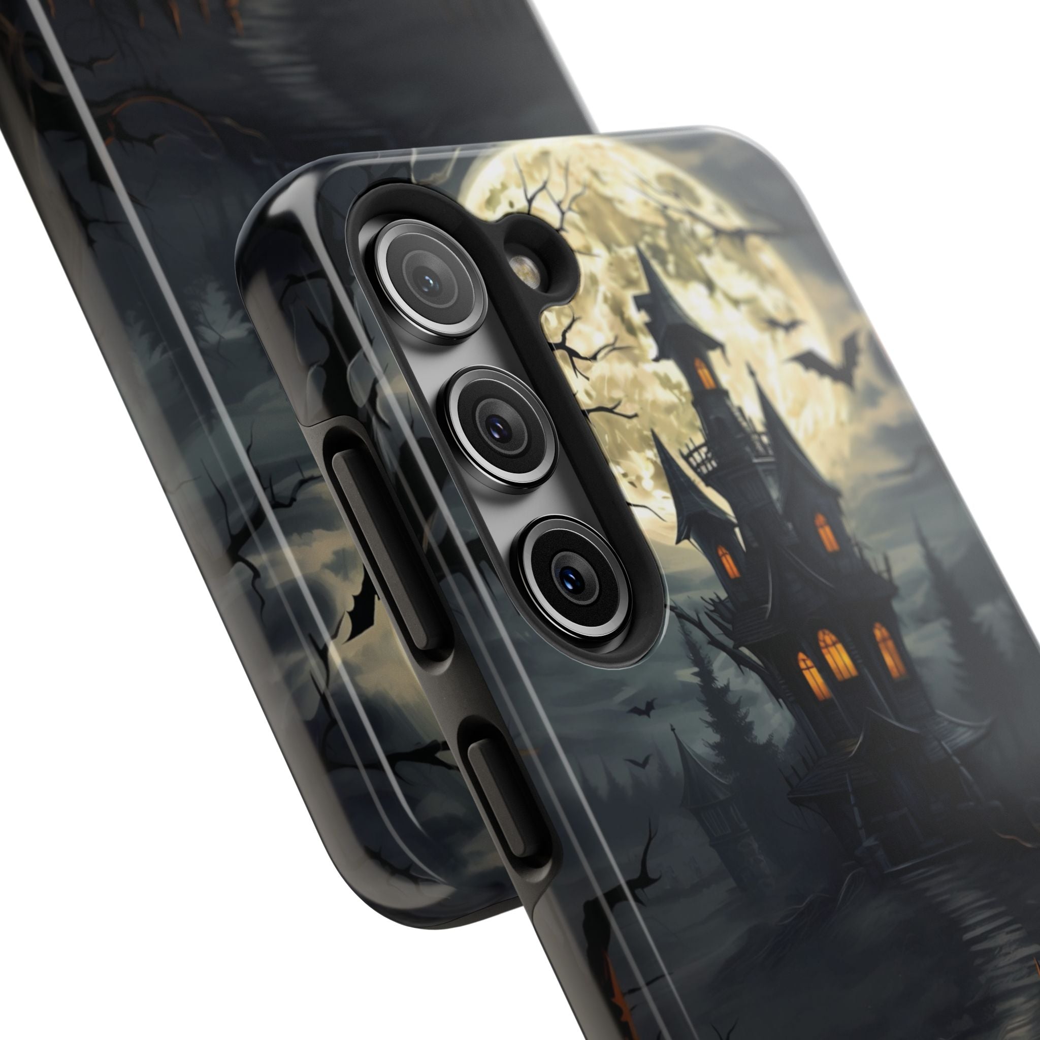 Halloween Haunted House Phone Cases, Tough Cases for Spooky Vibes, Gifts for Halloween Lovers, Ghostly Decor, Fall Accessories