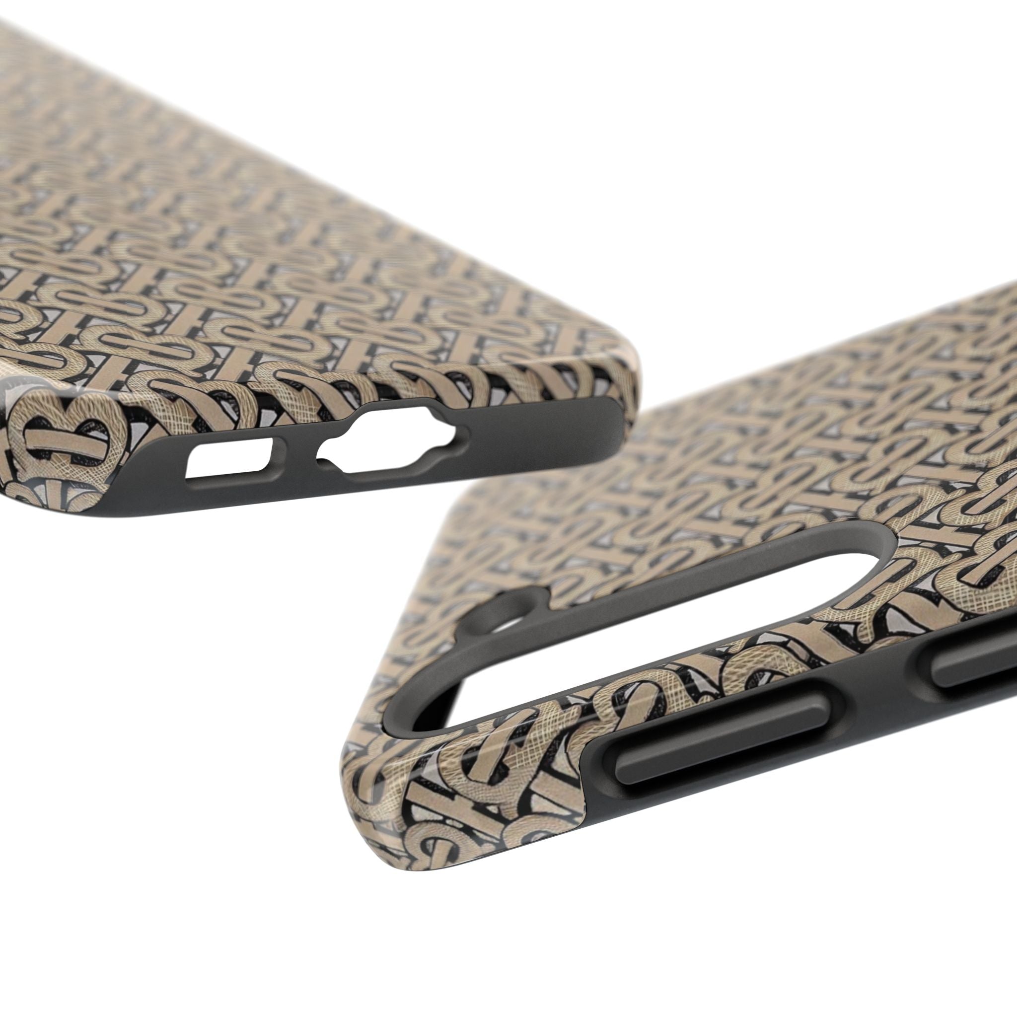 Elegant Interwoven Pattern Tough Phone Cases, Stylish Phone Covers, Durable Cases for Everyday Adventures, Gift for Phone Lovers