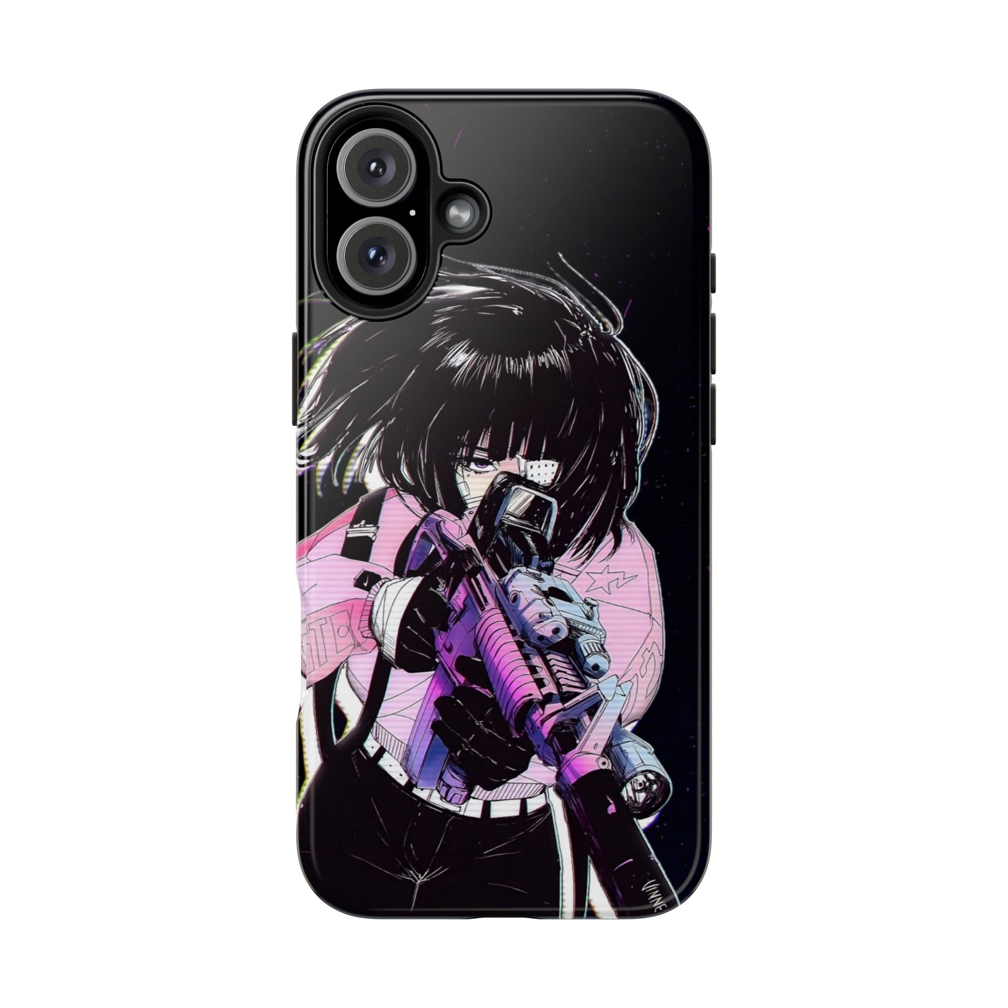 Anime-Style Tough Phone Cases with Edgy Designs, Perfect for Gamers, Cyberpunk Lovers, Gifts for Birthdays, Holidays, and Cosplay