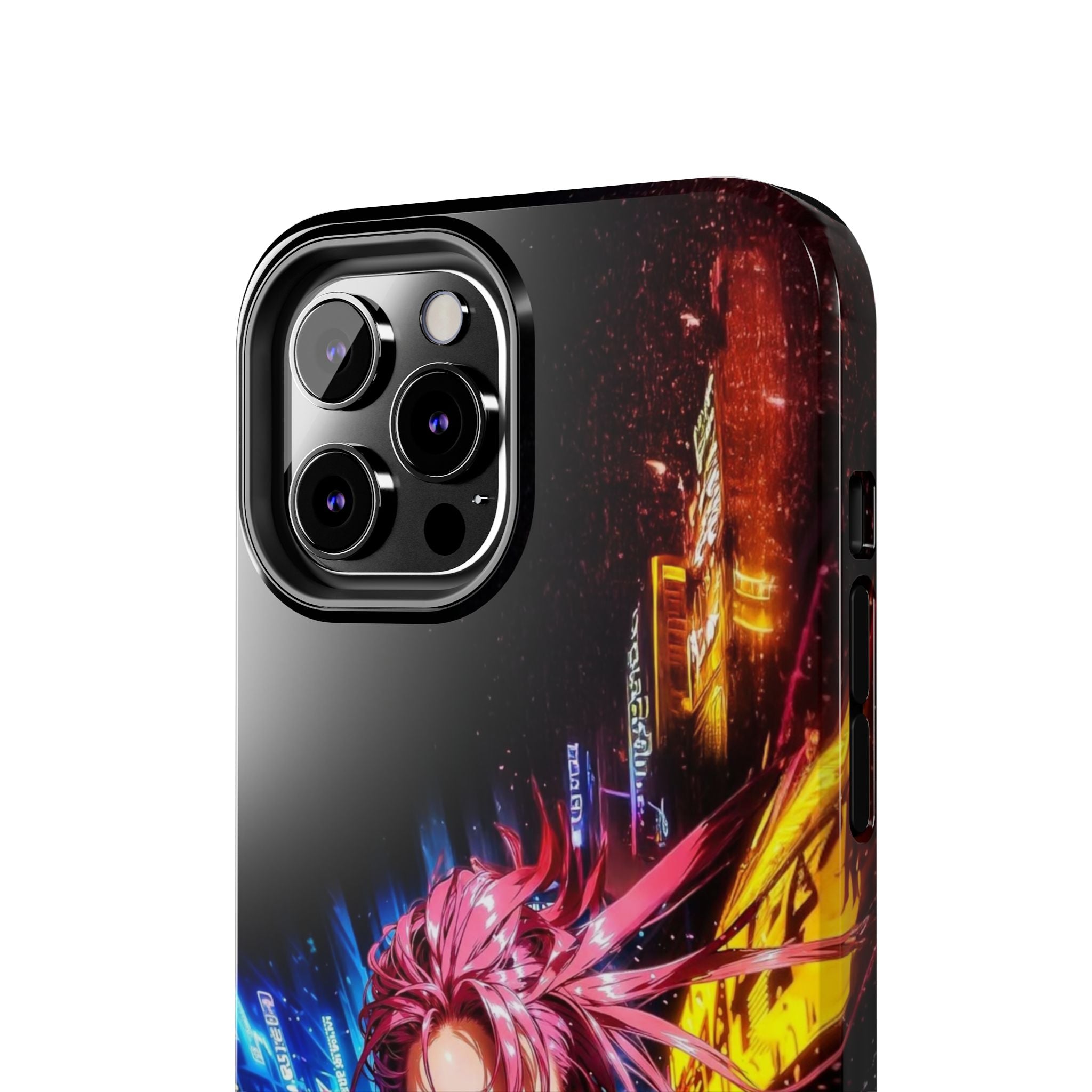 Vibrant Art Phone Case, Tough Phone Cases, Anime Phone Cover, Stylish Phone Protector, Unique Gift for Gamers, Colorful Accessory