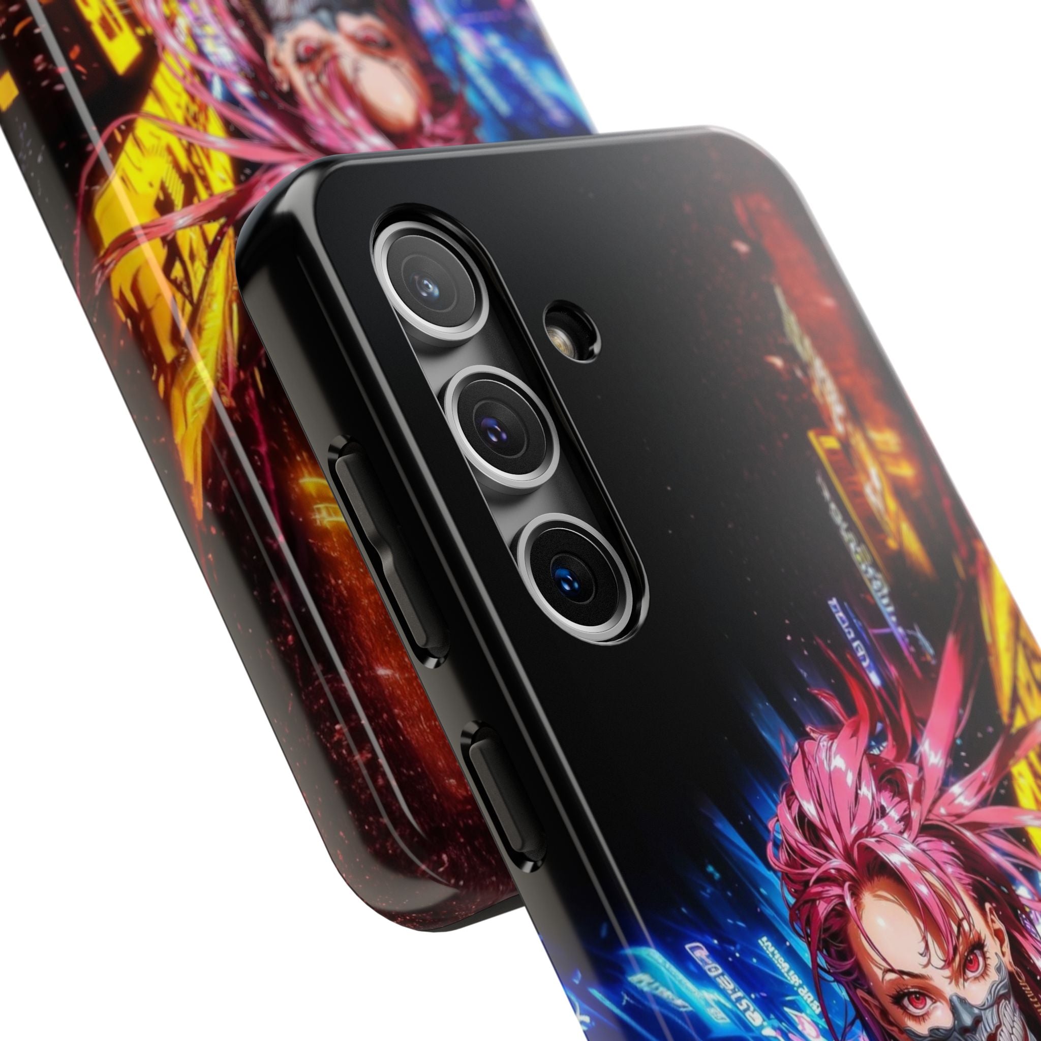 Vibrant Art Phone Case, Tough Phone Cases, Anime Phone Cover, Stylish Phone Protector, Unique Gift for Gamers, Colorful Accessory