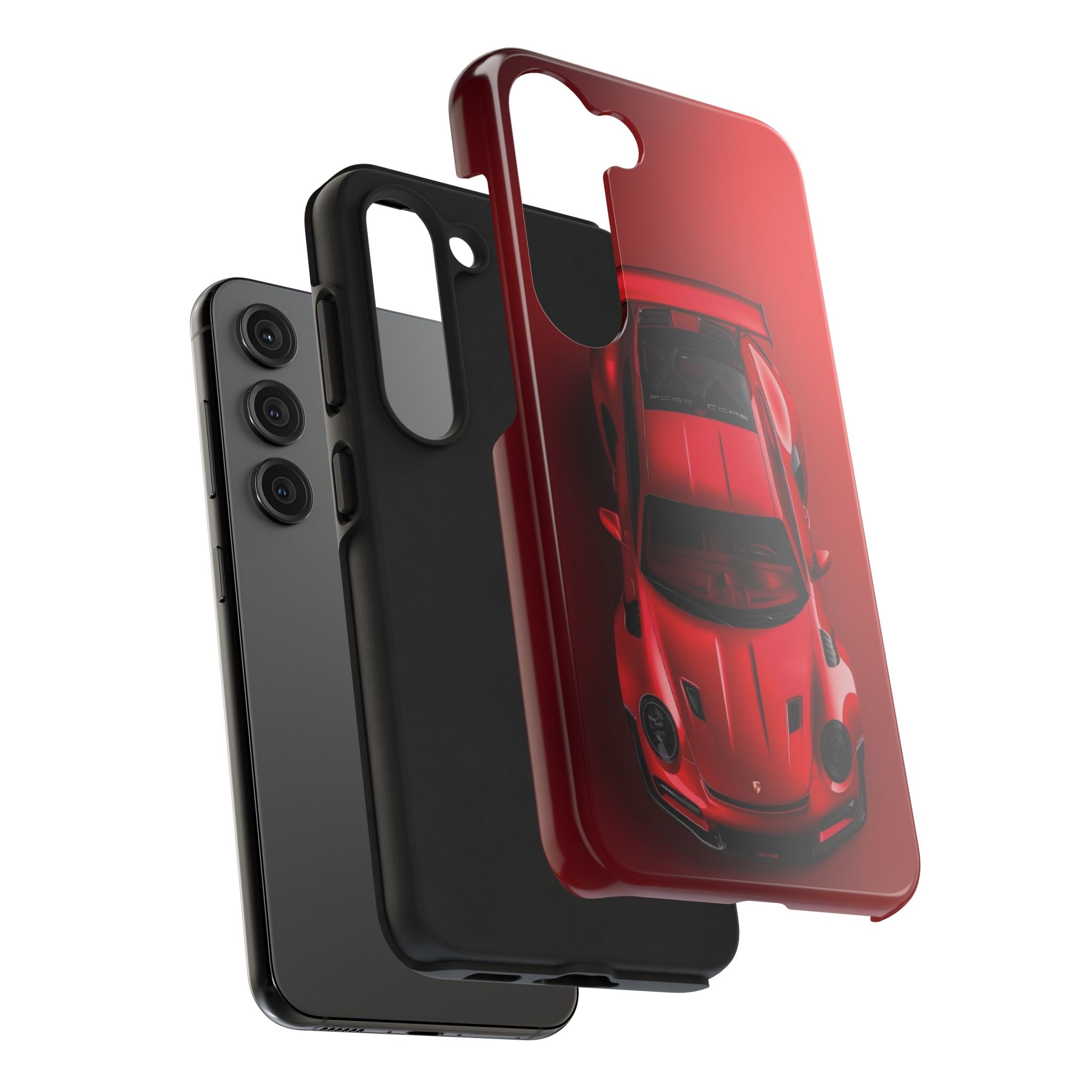 Sleek Sports Car Phone Cases for Automotive Enthusiasts, Durable Phone Covers, Car Lover Gifts, Stylish Tech Accessories, Red Racing Design