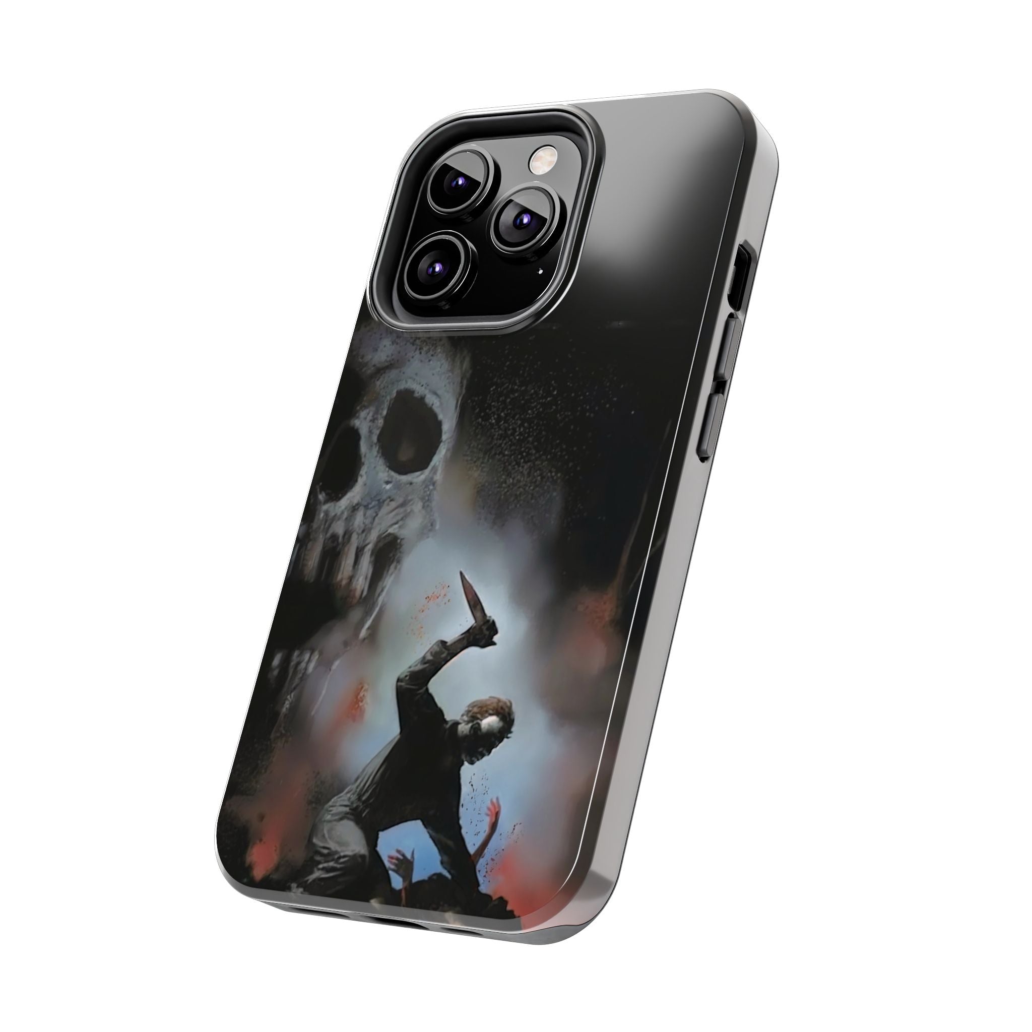 Gritty Horror Phone Cases for Fans, Tough Phone Cover, Unique Gift, Scary Design, Halloween Accessory, Movie Memorabilia