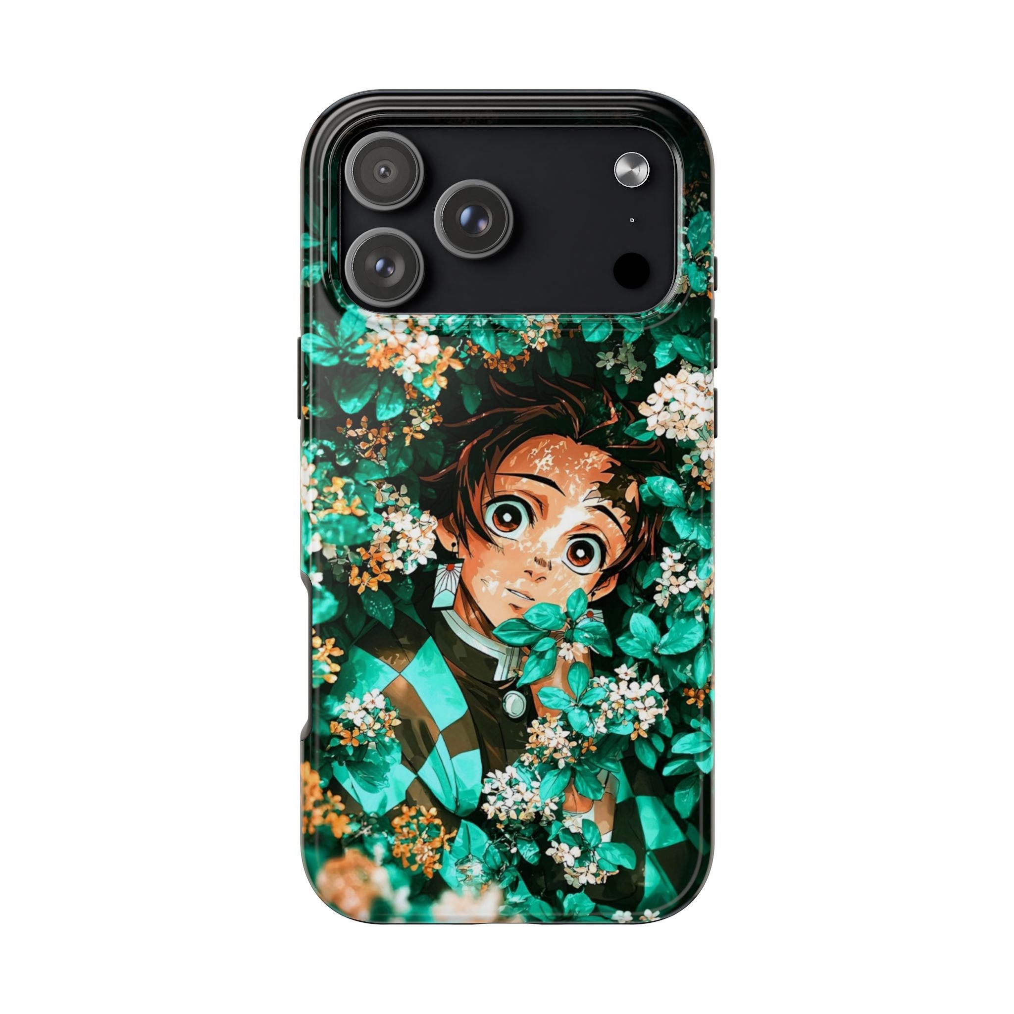 Floral Fantasy Tough Phone Cases | Trendy Phone Cover | Unique Gift for Nature Lovers | Durable Protection | Anime-Inspired Design
