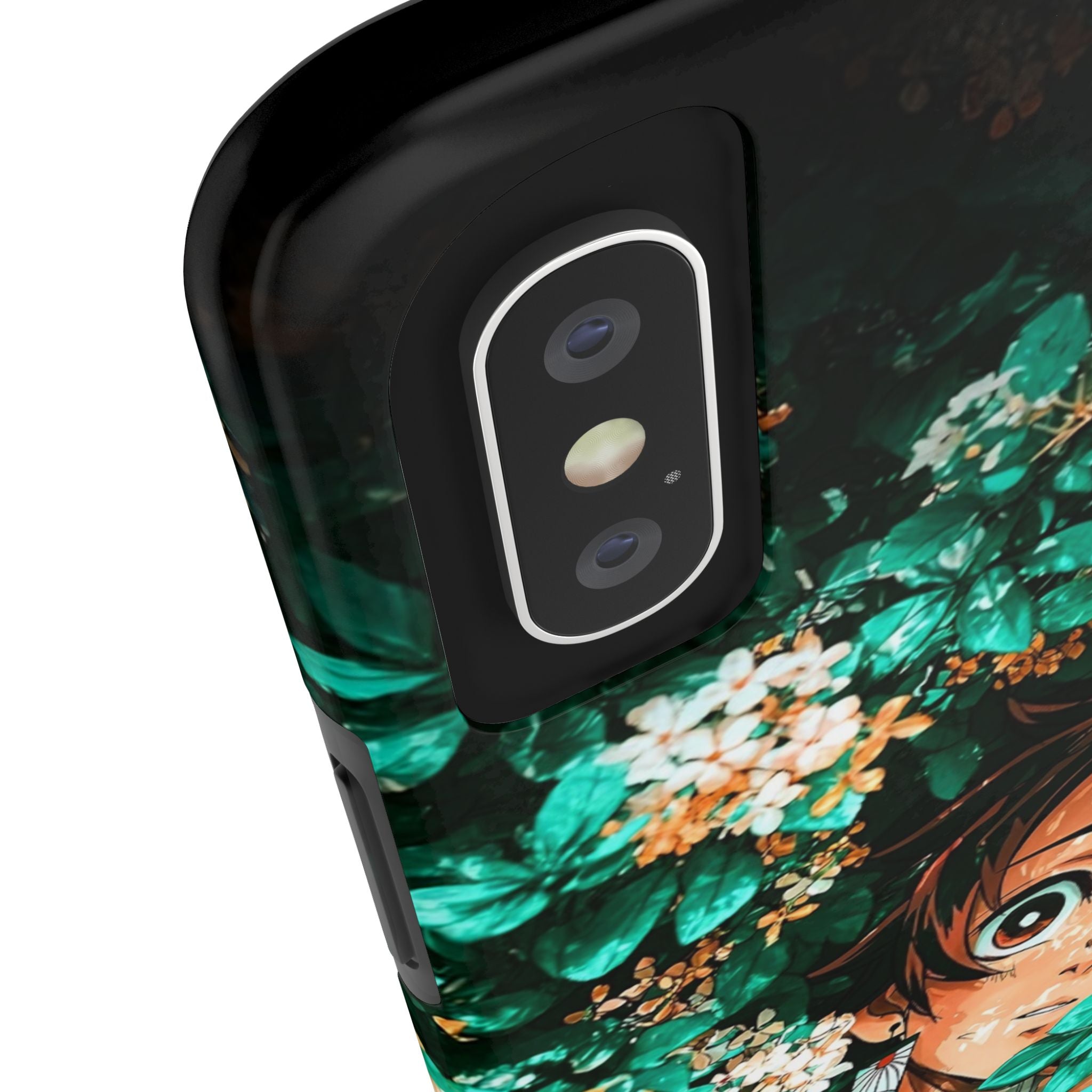 Floral Fantasy Tough Phone Cases | Trendy Phone Cover | Unique Gift for Nature Lovers | Durable Protection | Anime-Inspired Design