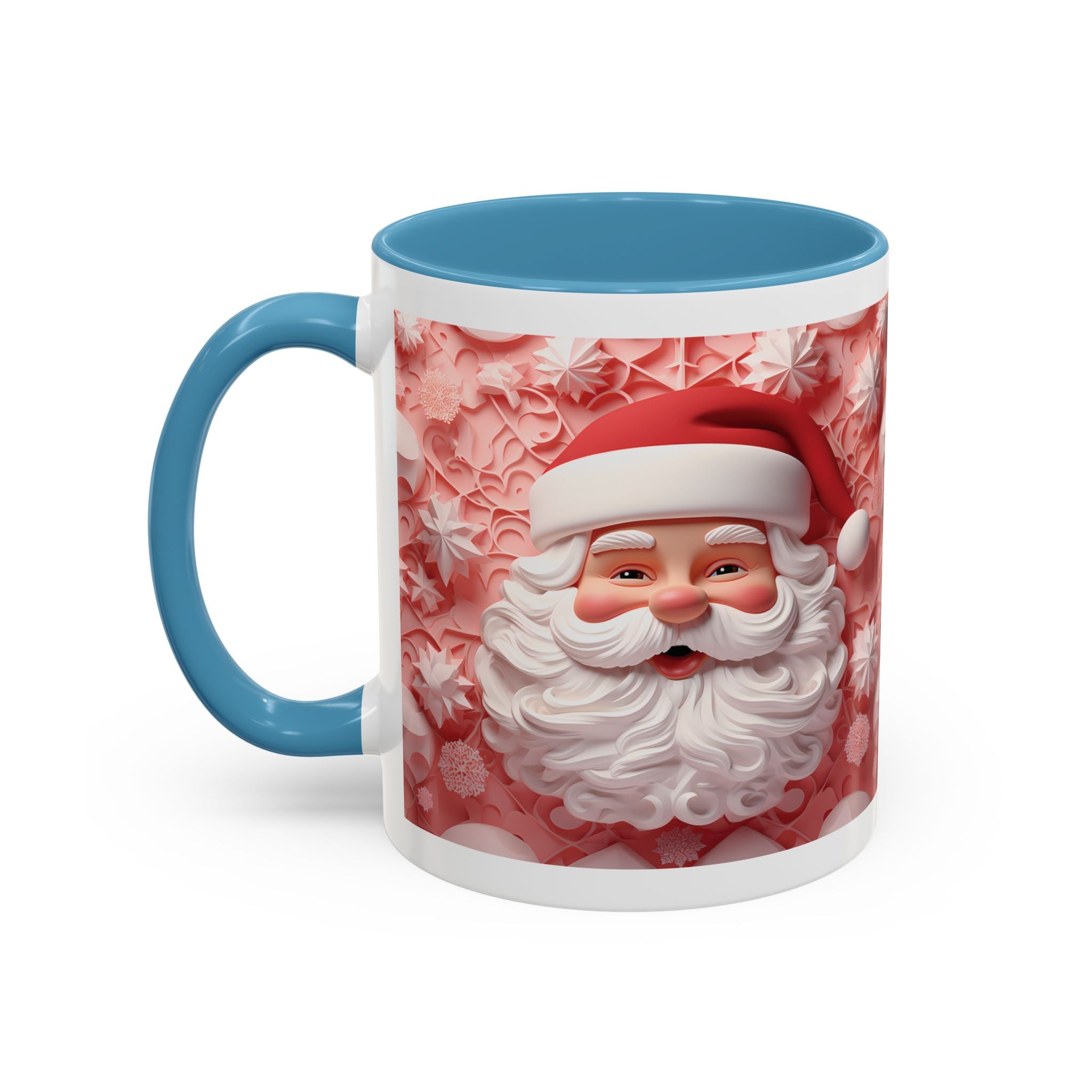 Festive Santa Coffee Mug, Christmas Mug, Holiday Gift, Winter Decoration, Cute Santa Artwork, Hot Cocoa Cup