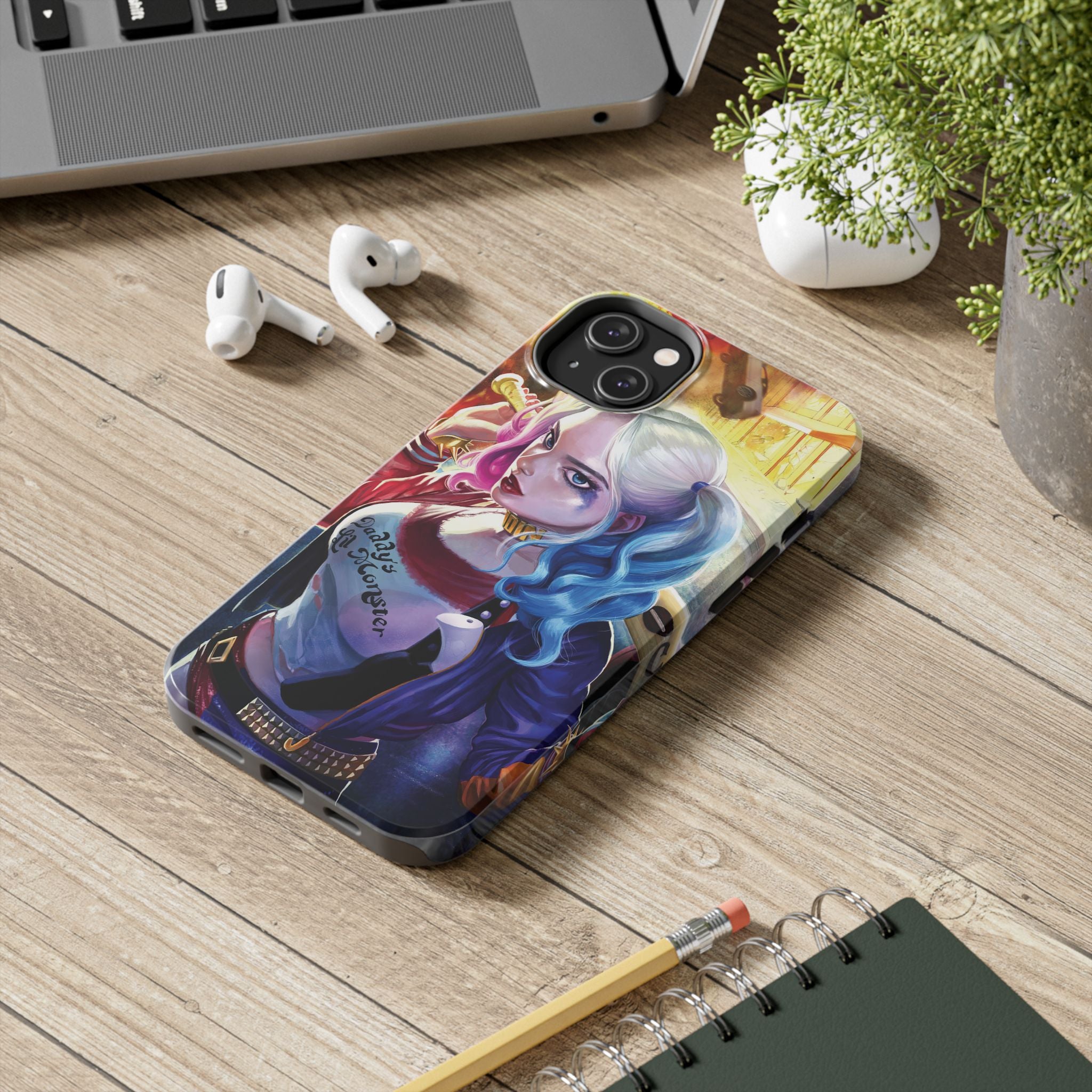 Harley Quinn Tough Phone Cases, Stylish Phone Protector for Women, Anime Style Mobile Cover, Unique Gift for Gamers, Pop Culture Accessories