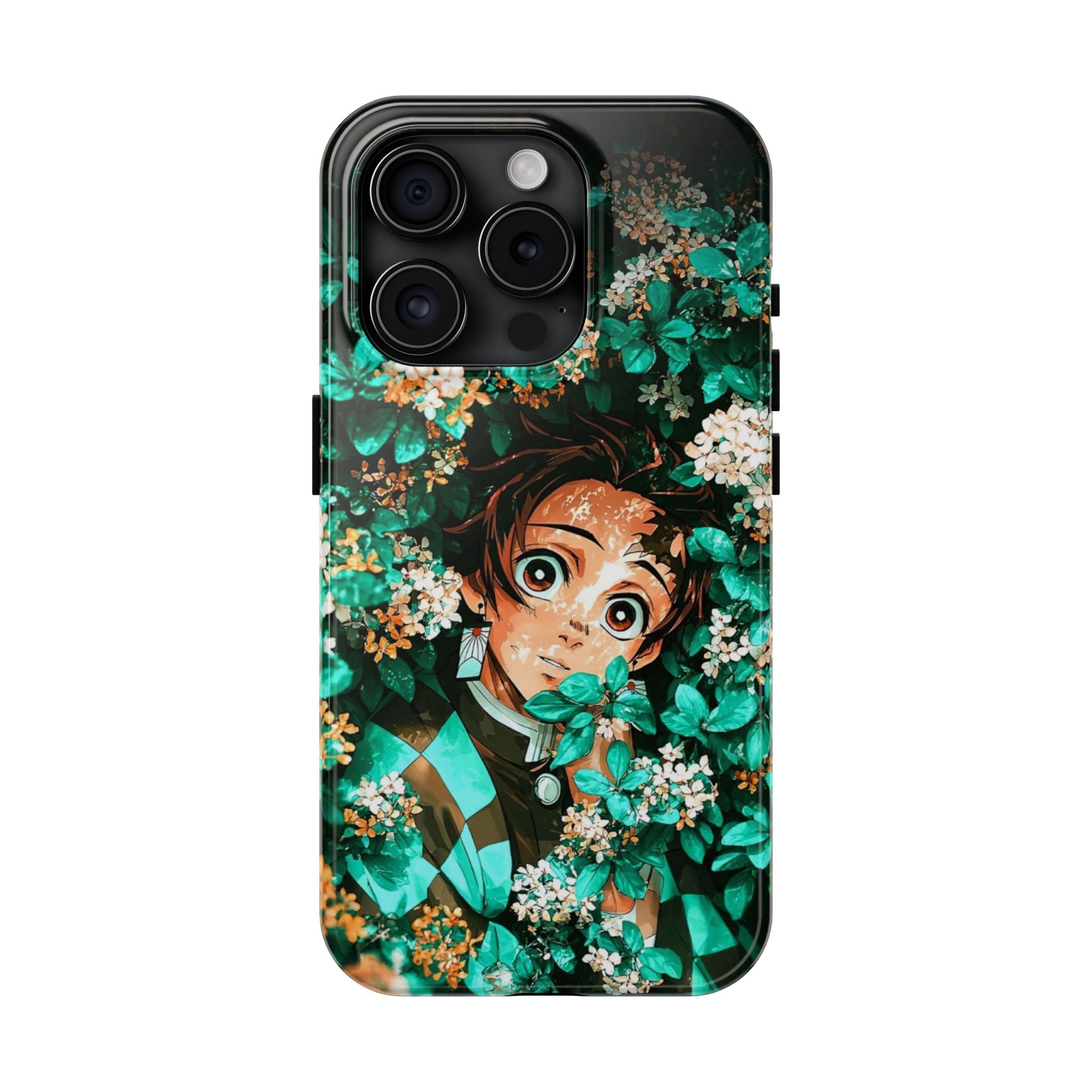 Floral Fantasy Tough Phone Cases | Trendy Phone Cover | Unique Gift for Nature Lovers | Durable Protection | Anime-Inspired Design
