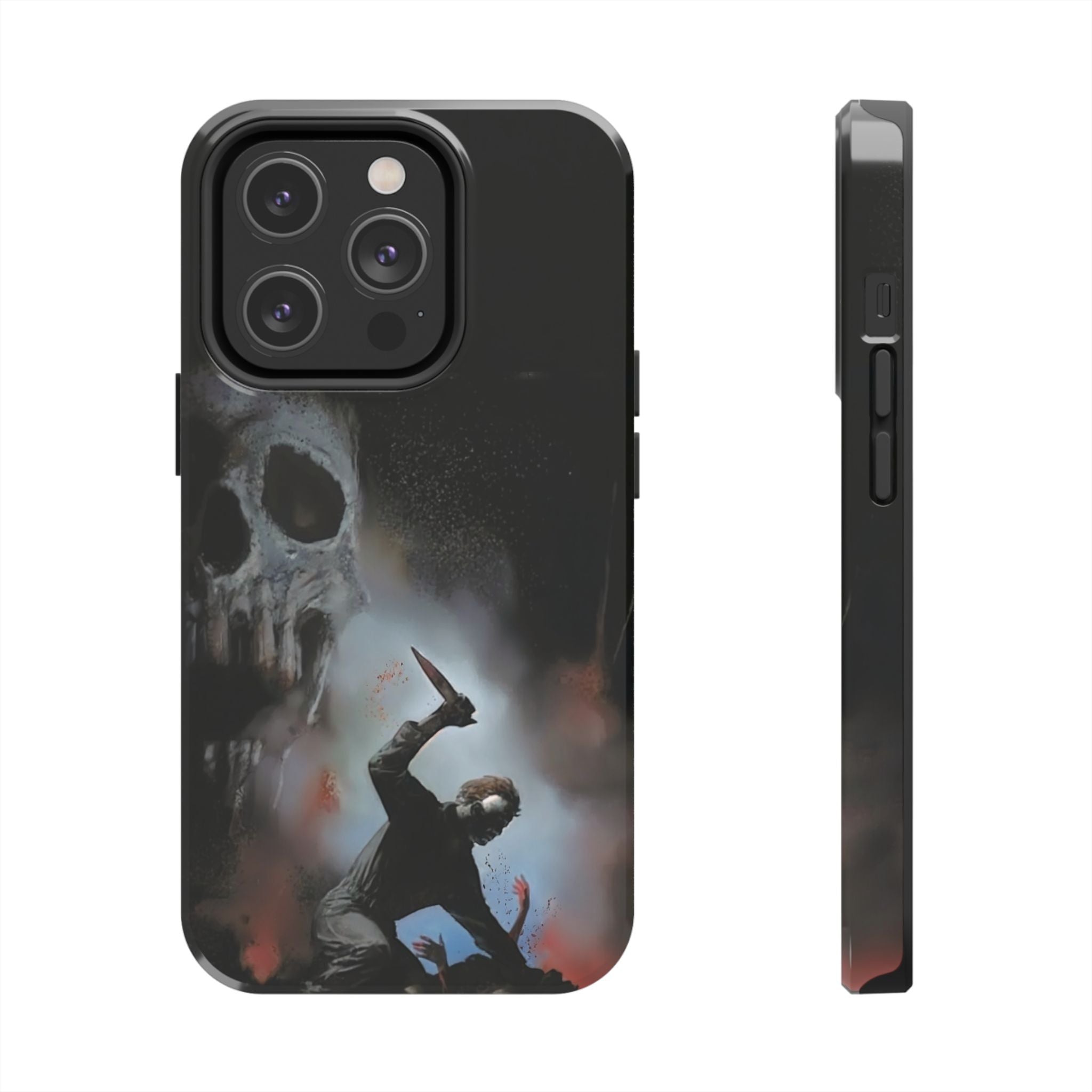 Gritty Horror Phone Cases for Fans, Tough Phone Cover, Unique Gift, Scary Design, Halloween Accessory, Movie Memorabilia