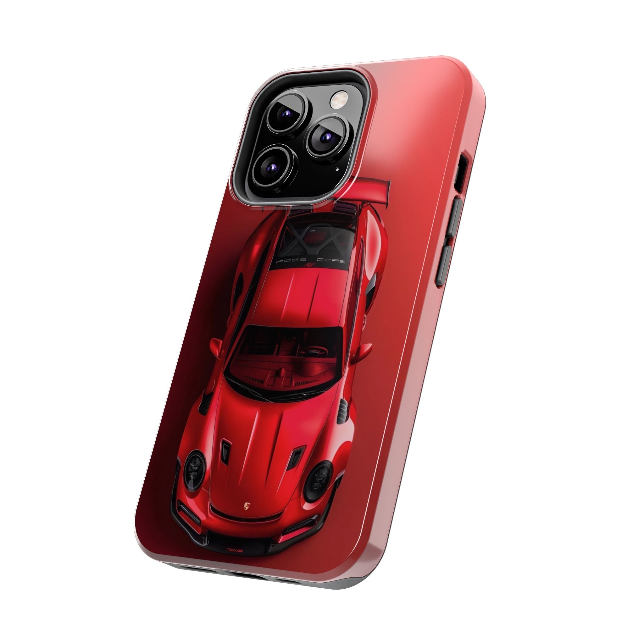Sleek Sports Car Phone Cases for Automotive Enthusiasts, Durable Phone Covers, Car Lover Gifts, Stylish Tech Accessories, Red Racing Design