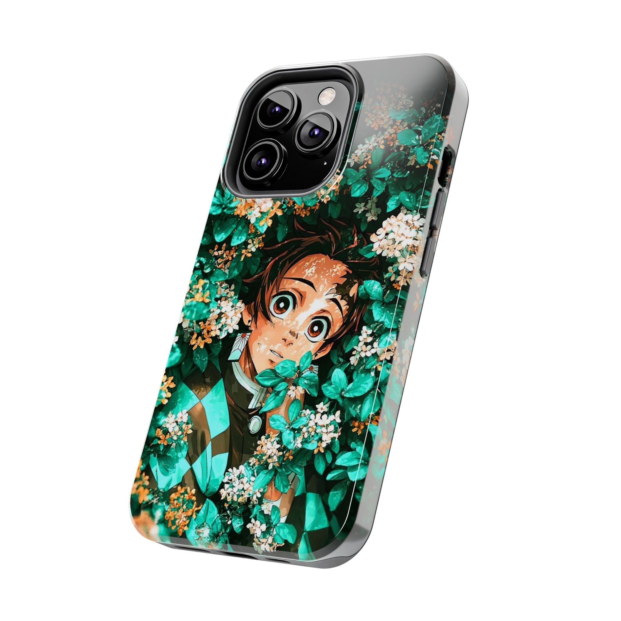 Floral Fantasy Tough Phone Cases | Trendy Phone Cover | Unique Gift for Nature Lovers | Durable Protection | Anime-Inspired Design