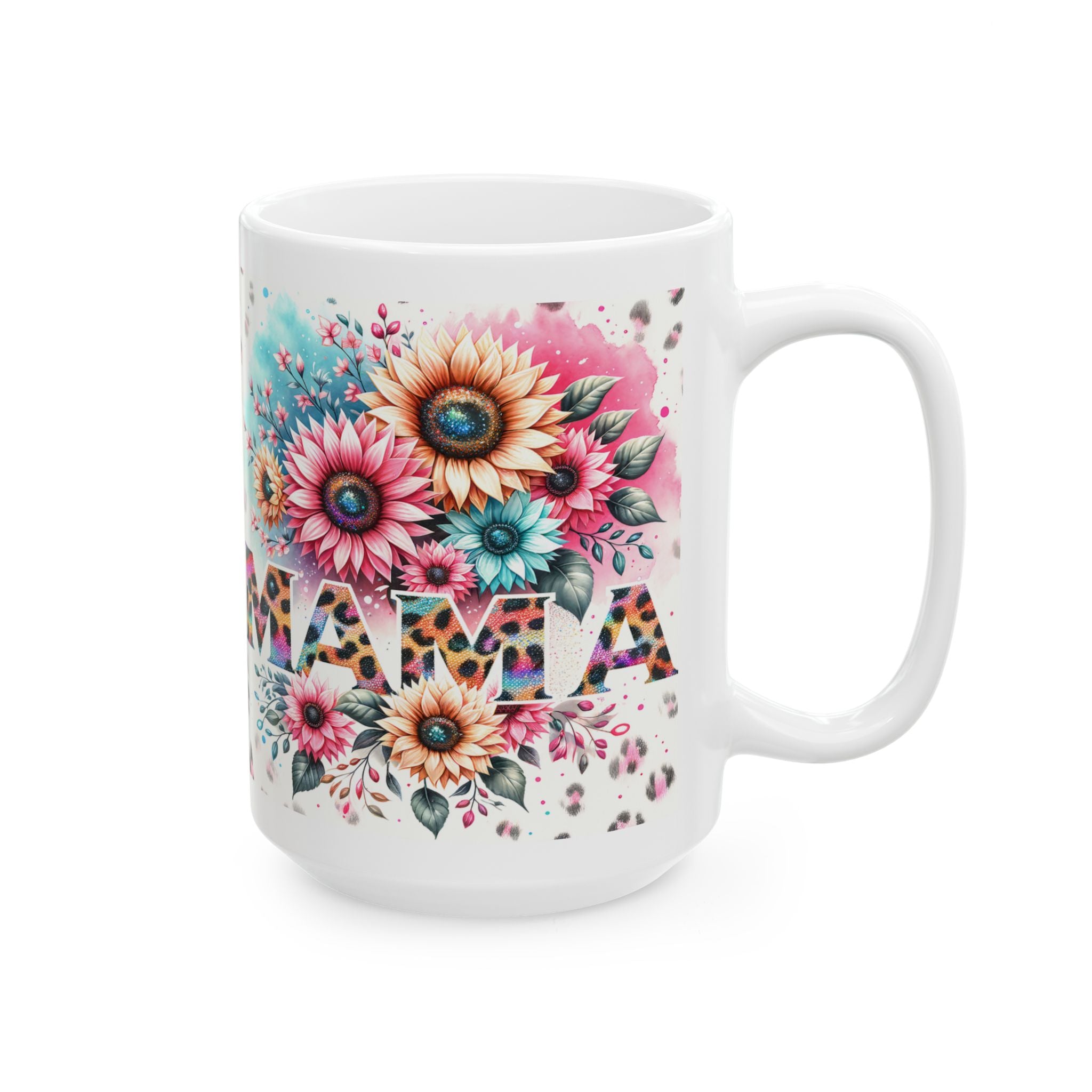 Floral Mama Mug - Perfect Gift for Mother's Day, Moms, Birthdays, Tea Lovers, Coffee Enthusiasts