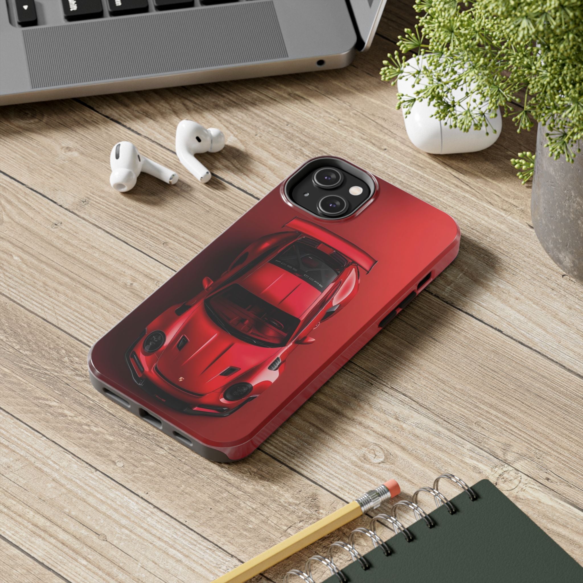 Sleek Sports Car Phone Cases for Automotive Enthusiasts, Durable Phone Covers, Car Lover Gifts, Stylish Tech Accessories, Red Racing Design