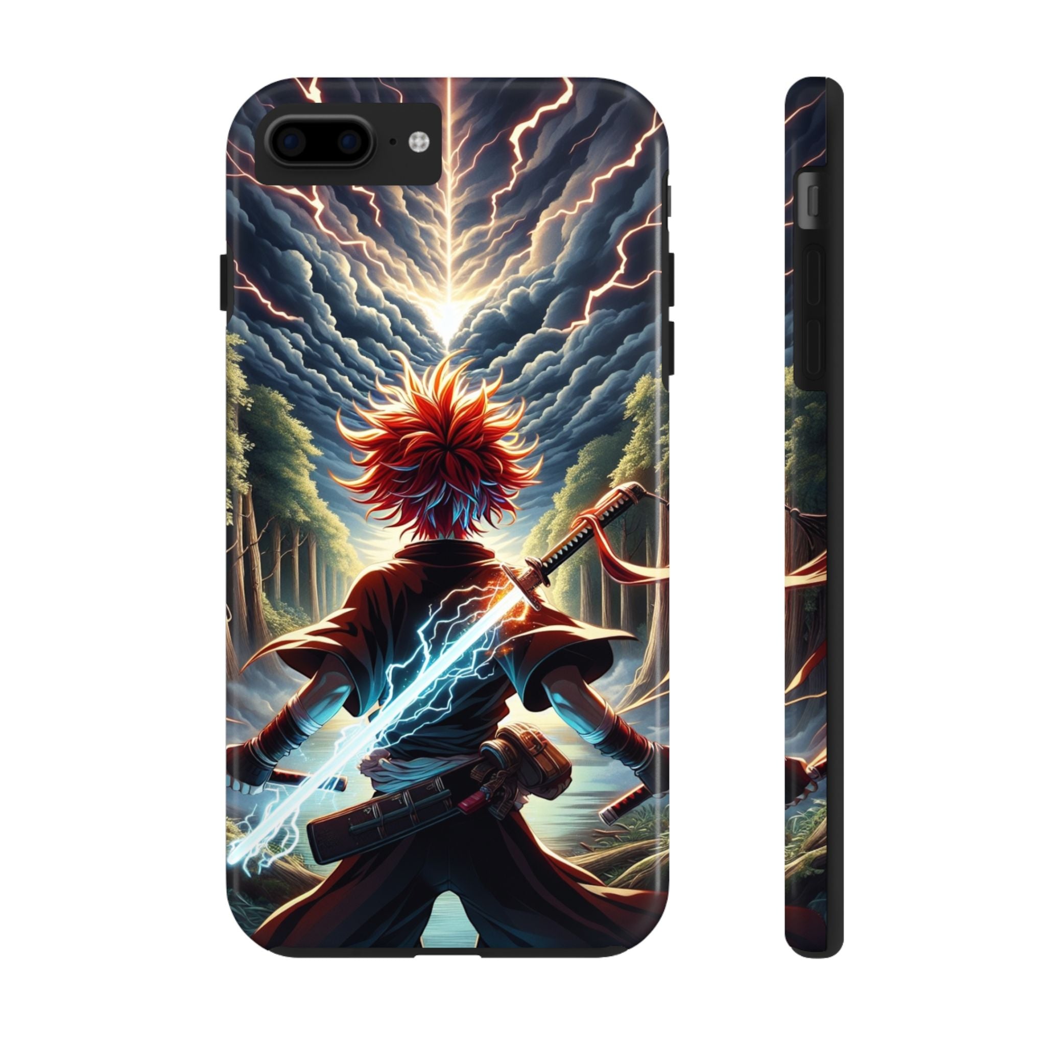 Epic Adventure Tough Phone Cases, Anime, Lightning Design, Durable Cover, Gift for Gamers, Festival Essential