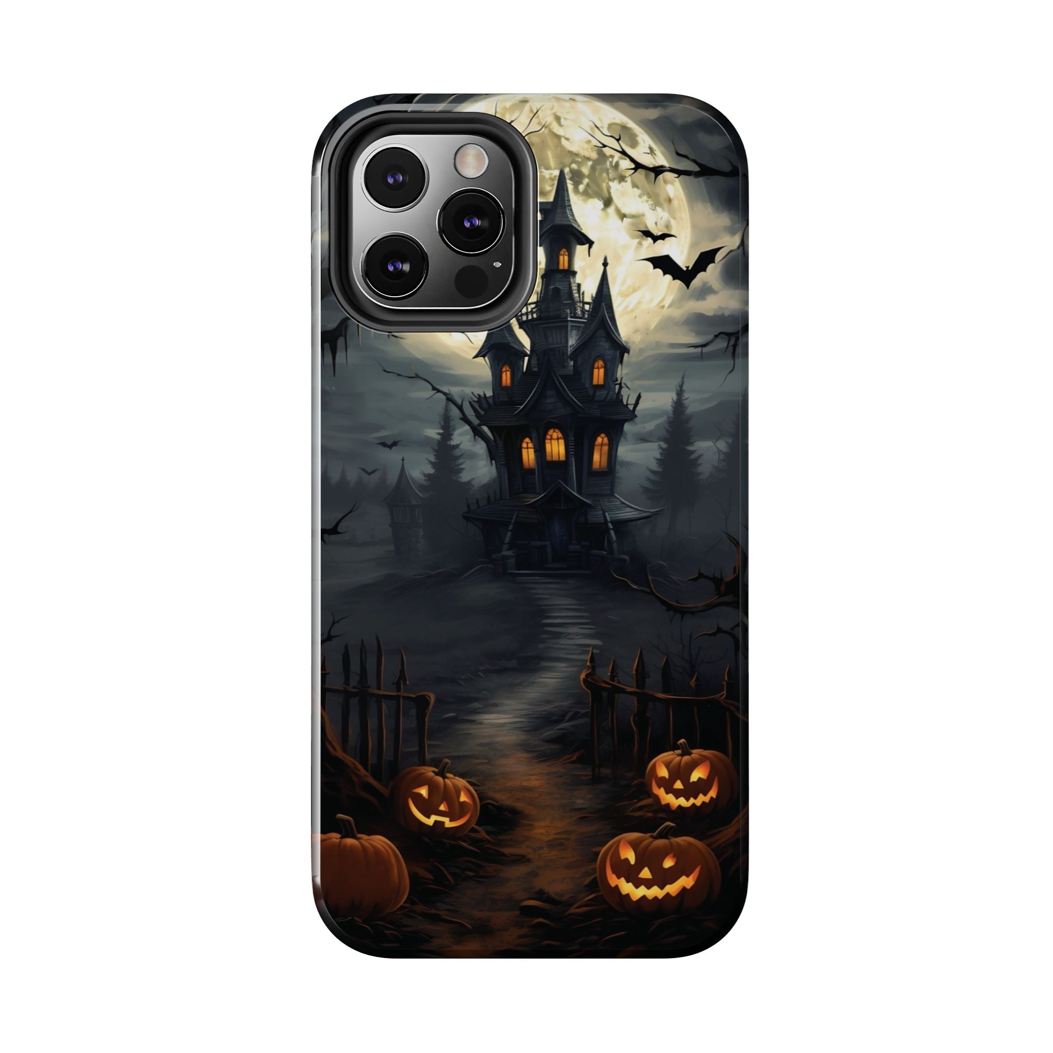 Halloween Haunted House Phone Cases, Tough Cases for Spooky Vibes, Gifts for Halloween Lovers, Ghostly Decor, Fall Accessories