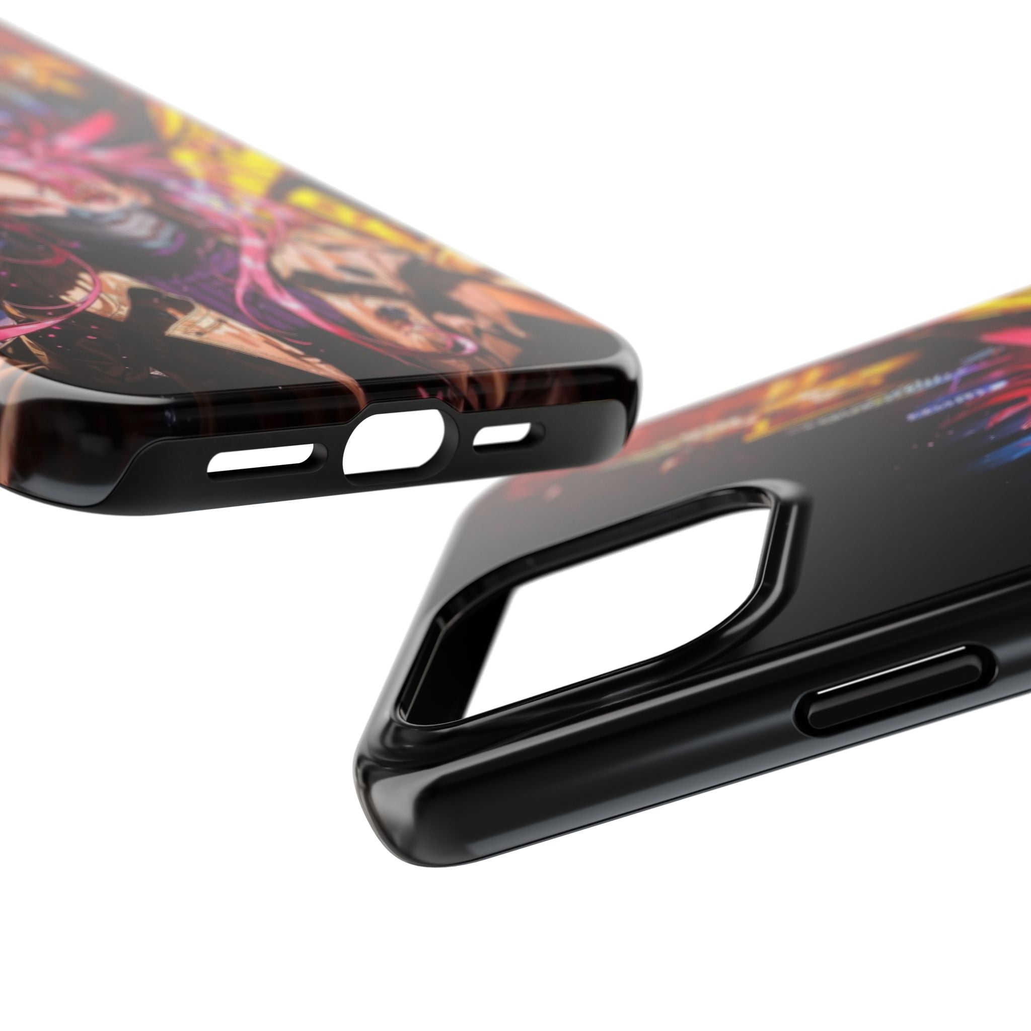 Vibrant Art Phone Case, Tough Phone Cases, Anime Phone Cover, Stylish Phone Protector, Unique Gift for Gamers, Colorful Accessory