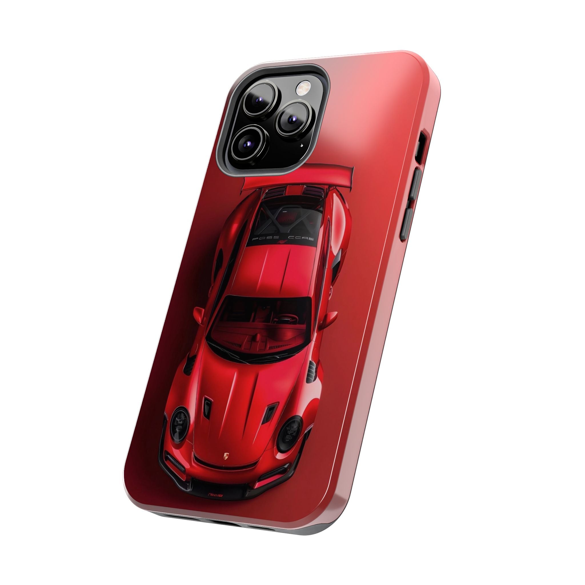 Sleek Sports Car Phone Cases for Automotive Enthusiasts, Durable Phone Covers, Car Lover Gifts, Stylish Tech Accessories, Red Racing Design