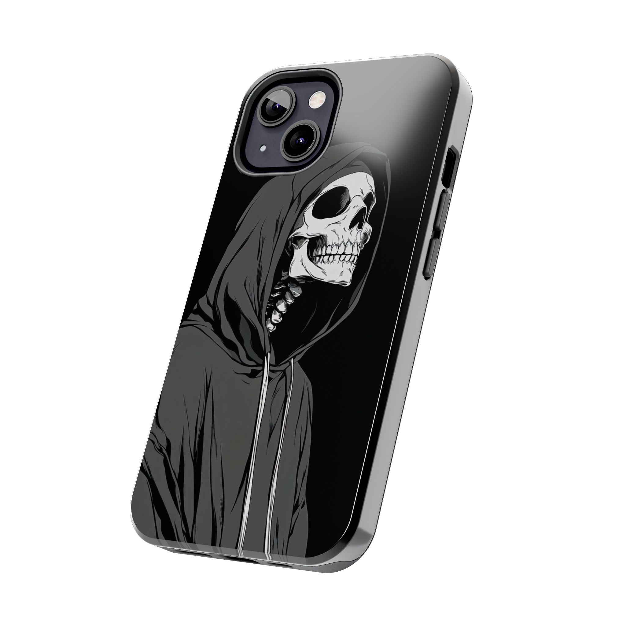 Edgy Skull Phone Cases, Protective Phone Cover, Goth Aesthetic, Halloween Decor, Unique Gift