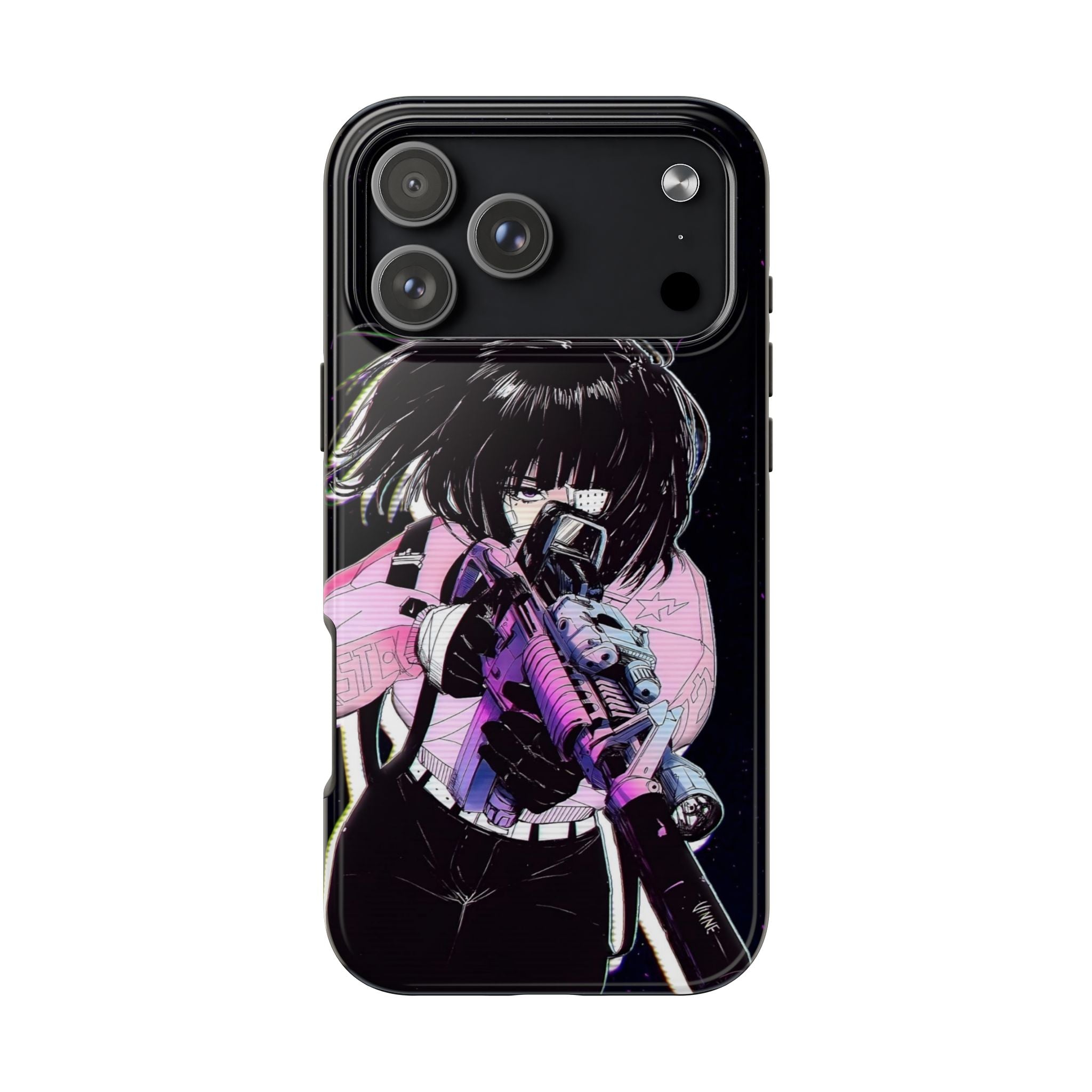 Anime-Style Tough Phone Cases with Edgy Designs, Perfect for Gamers, Cyberpunk Lovers, Gifts for Birthdays, Holidays, and Cosplay