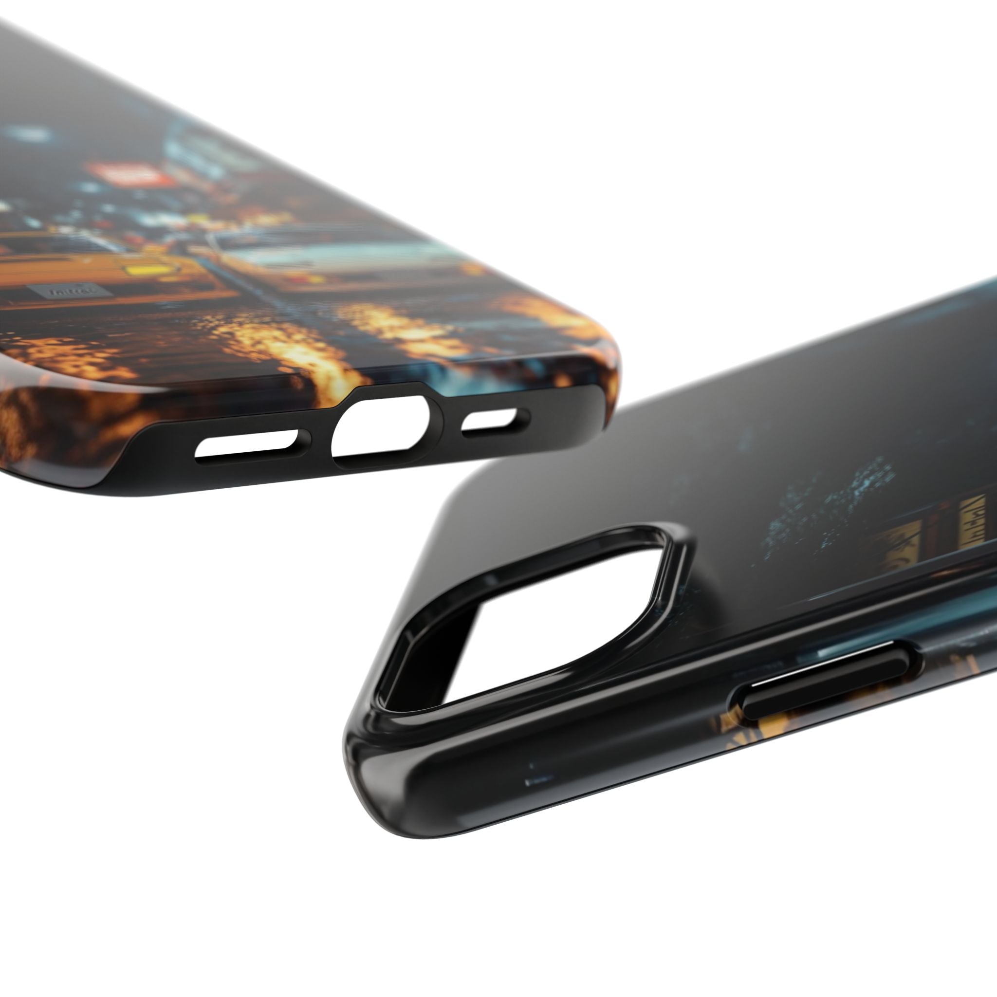 Night Cityscape Phone Cases, Urban Aesthetic Case, Tough Protection Case, Perfect Gift for Car Lovers, Ideal for Birthdays, Holidays