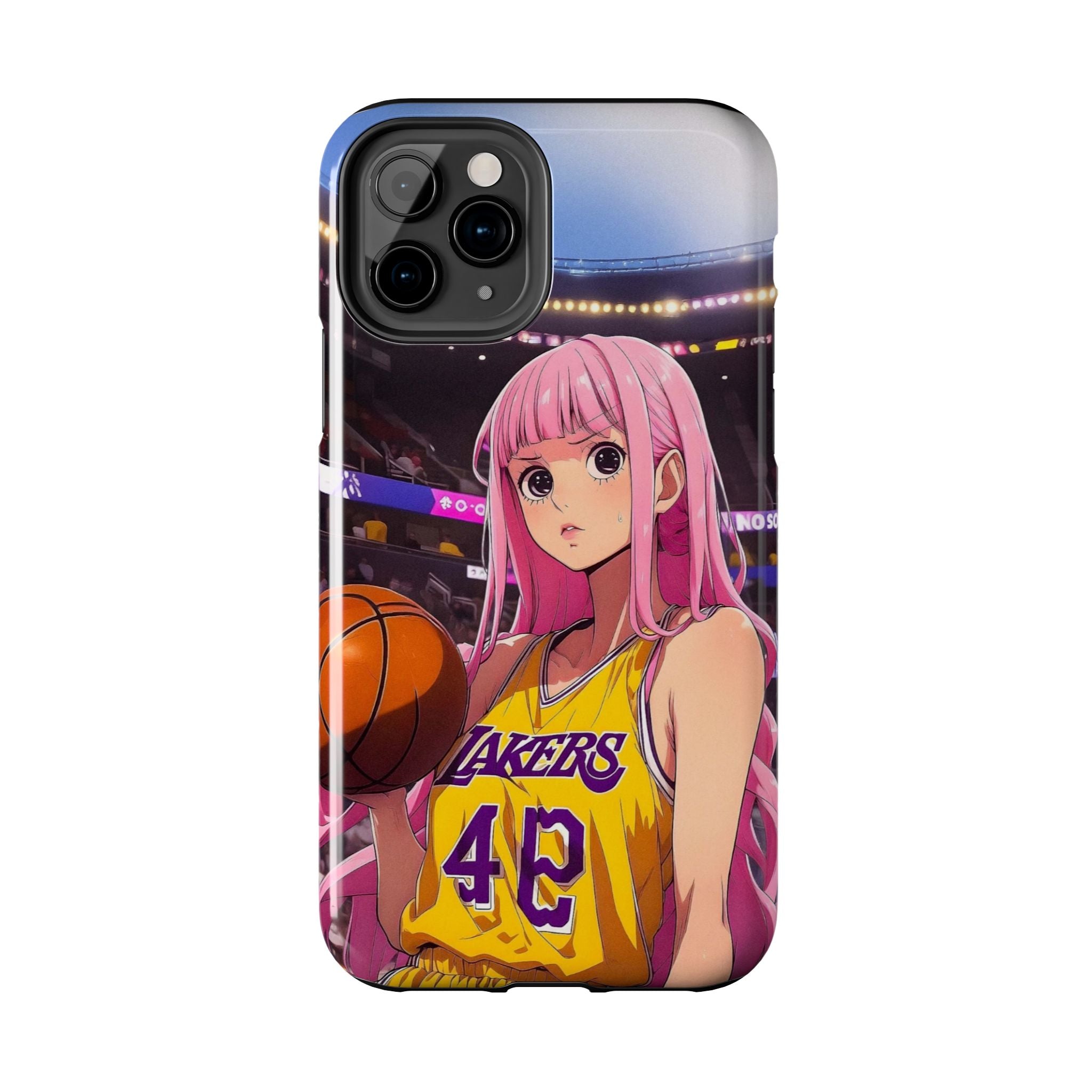 Sporty Anime Phone Cases - Tough Protection, Unique Basketball Design, Gift for Fans, Durable Soft Case, Perfect for Sports Lovers
